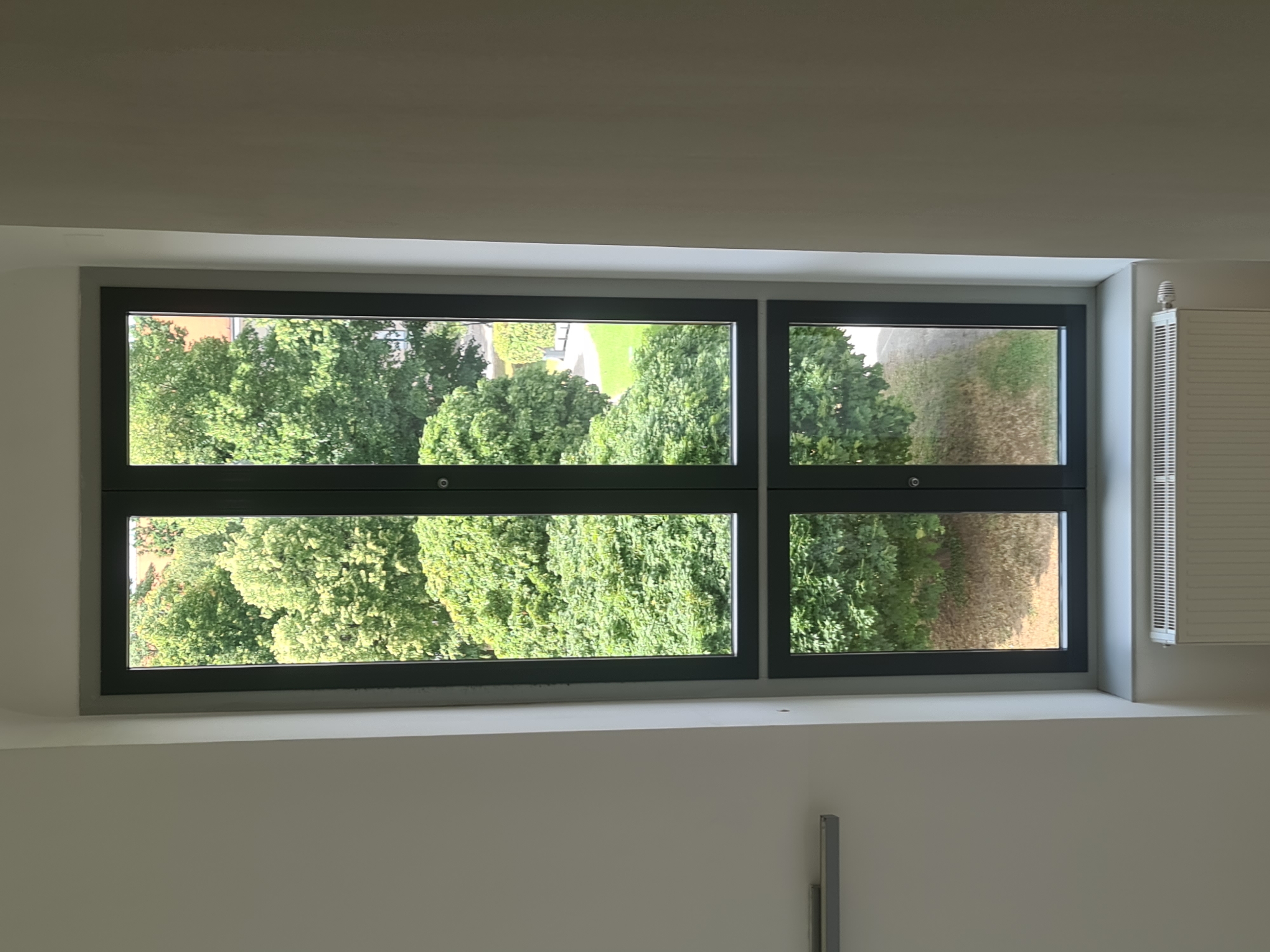 Inside Vienna's Faculty of Law building, atrium to courtyard