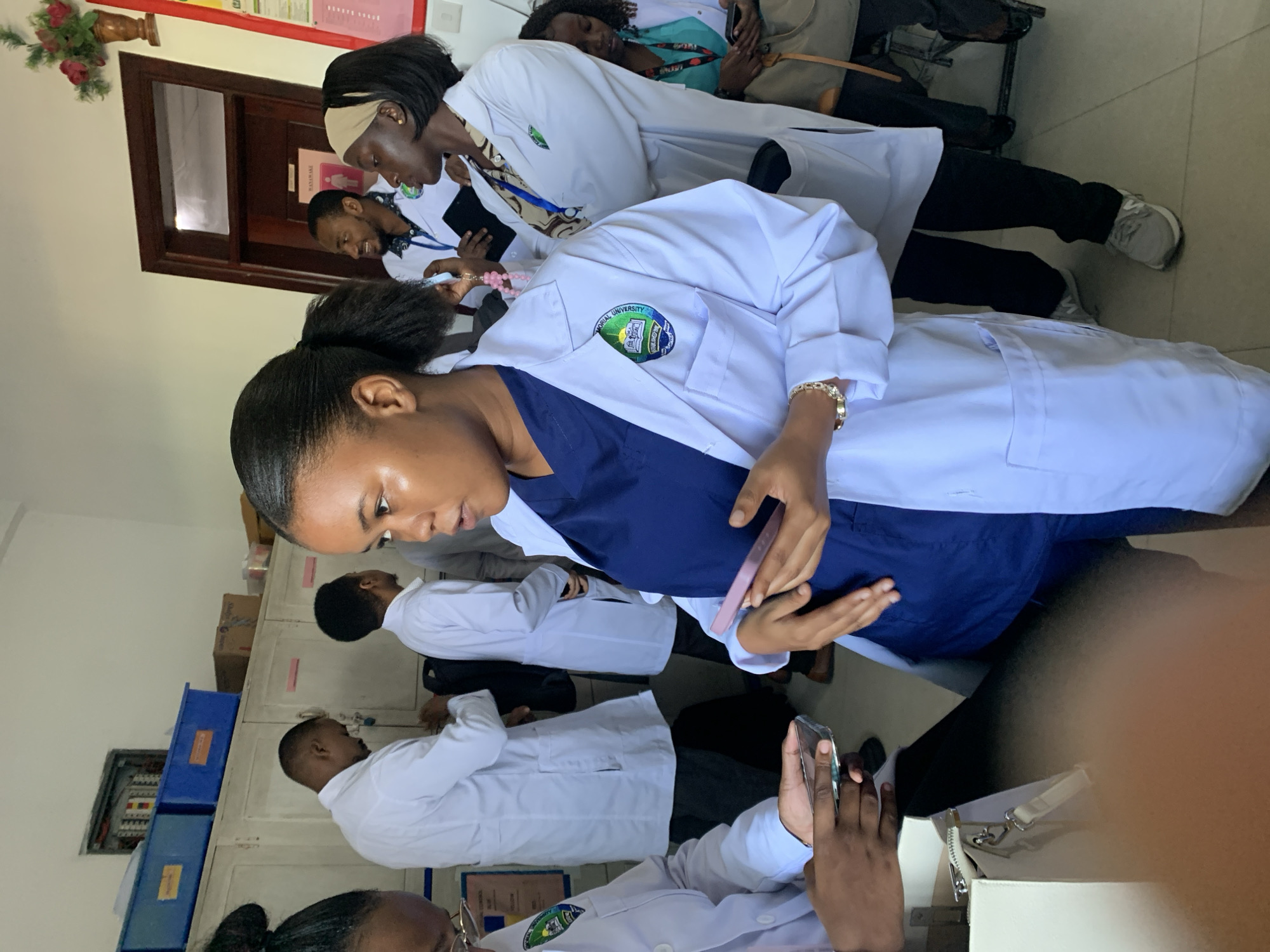 Medical students gather at Dar es Salaam facility