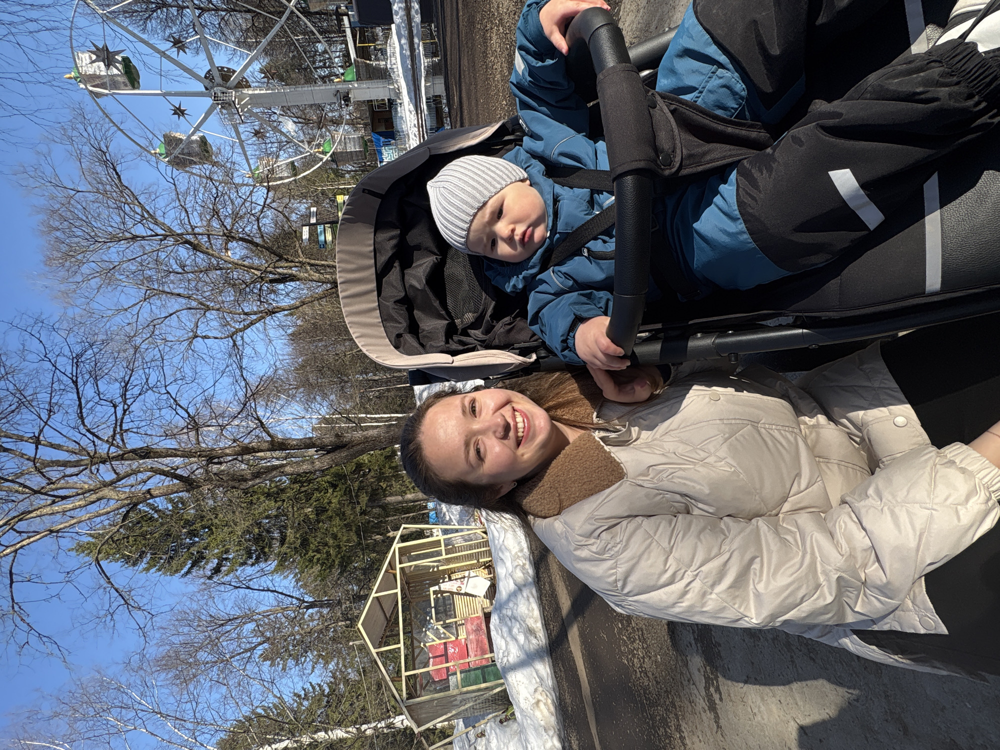Spring day activities captured at Izhevsk park and streets