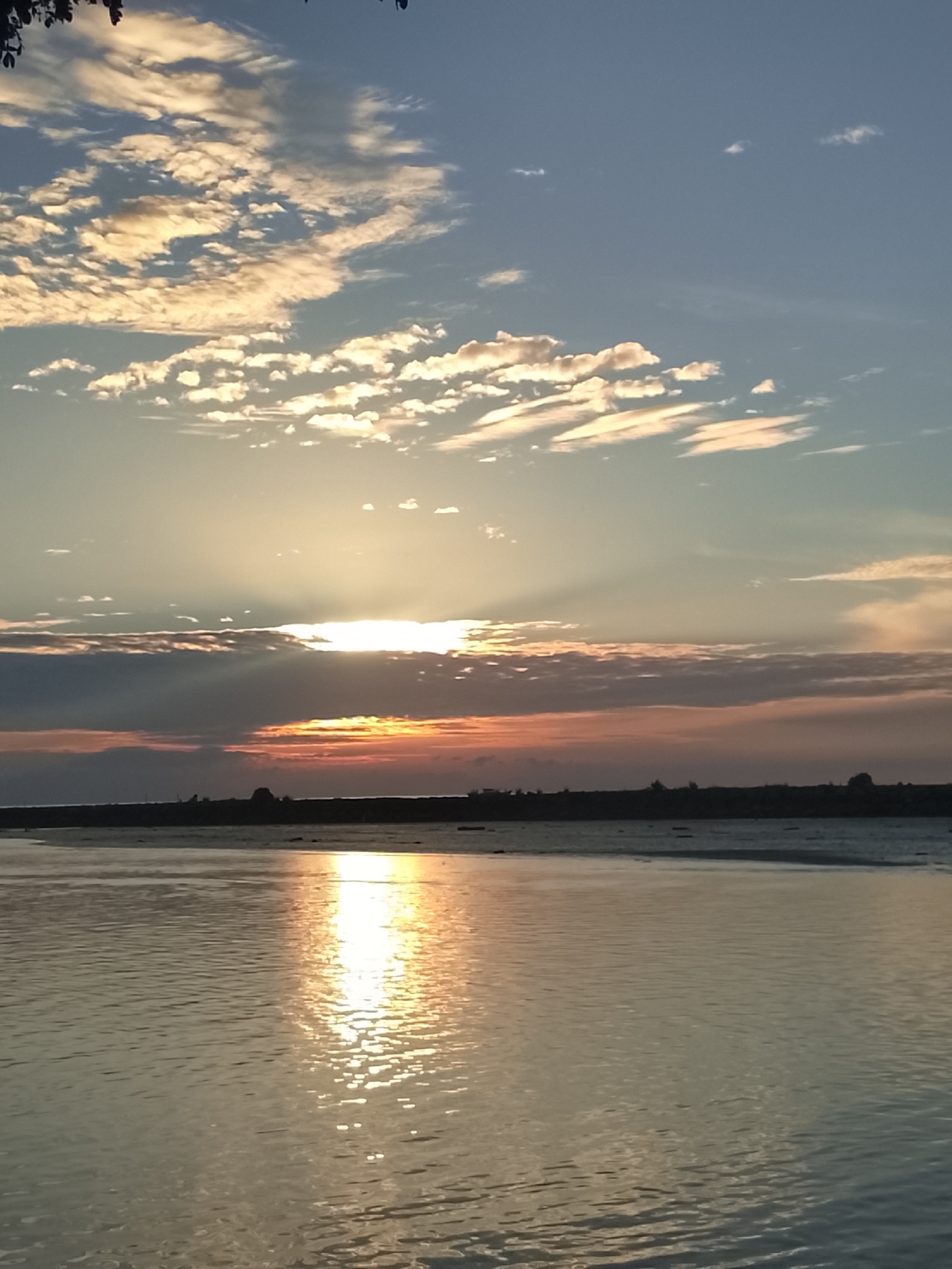 Sunset along the shores and rivers of Reudeuep, Indonesia