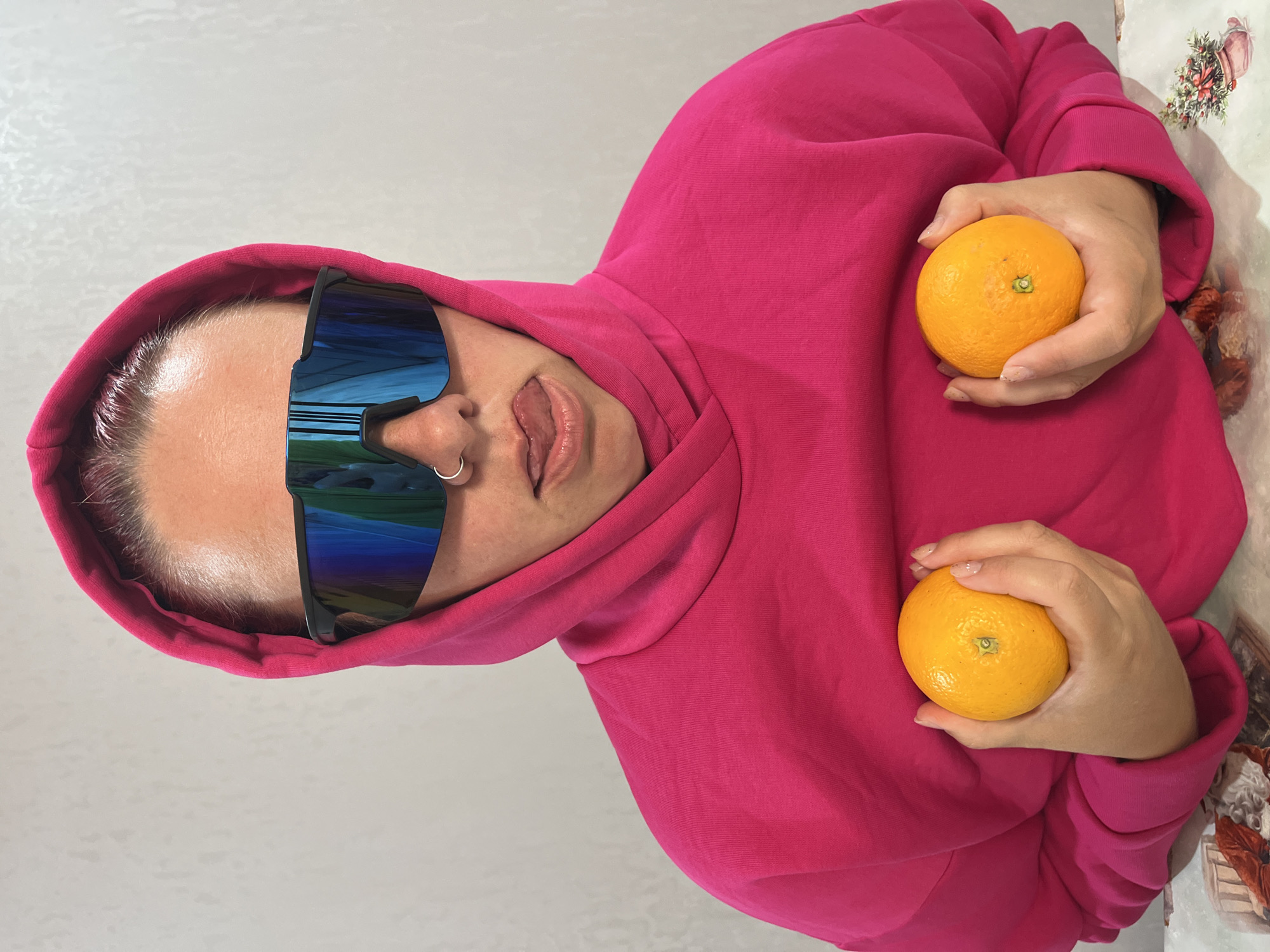Playful fruit photo session captured in Chaikovsky, Russia