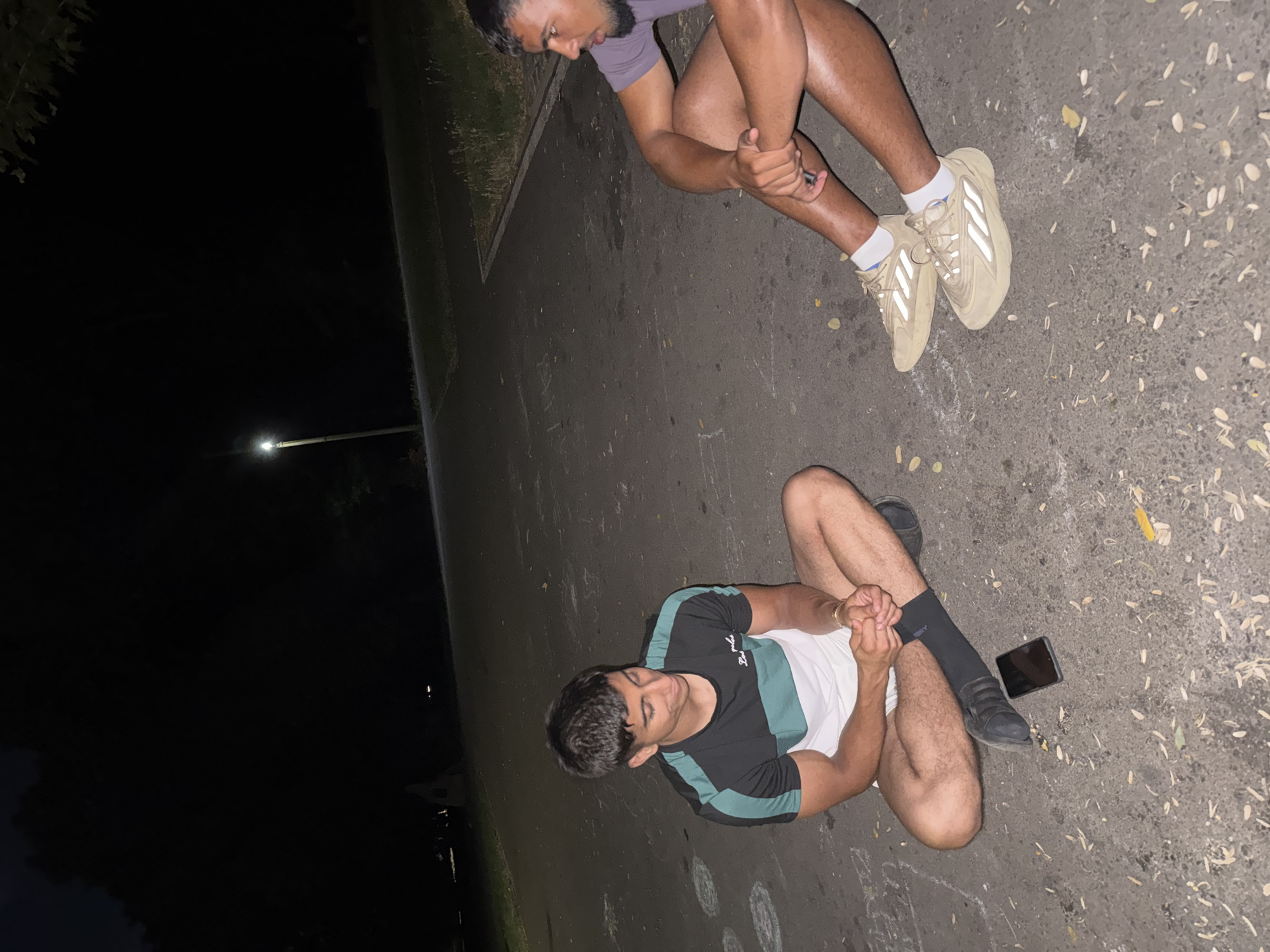 Late-night hangout on the streets of Sredets, Bulgaria