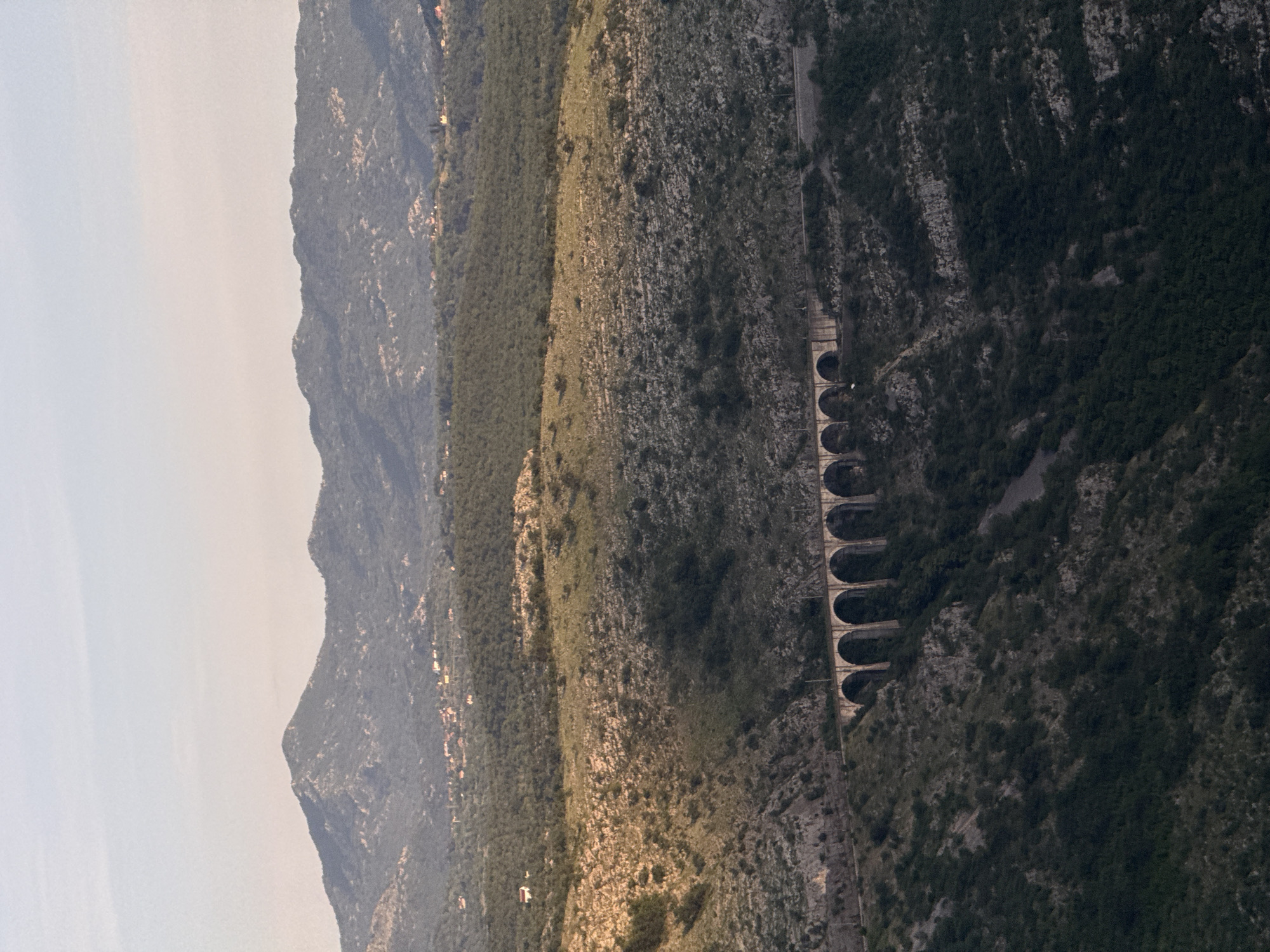 Mountain landscape with stone bridges observed in Klopot, Montenegro