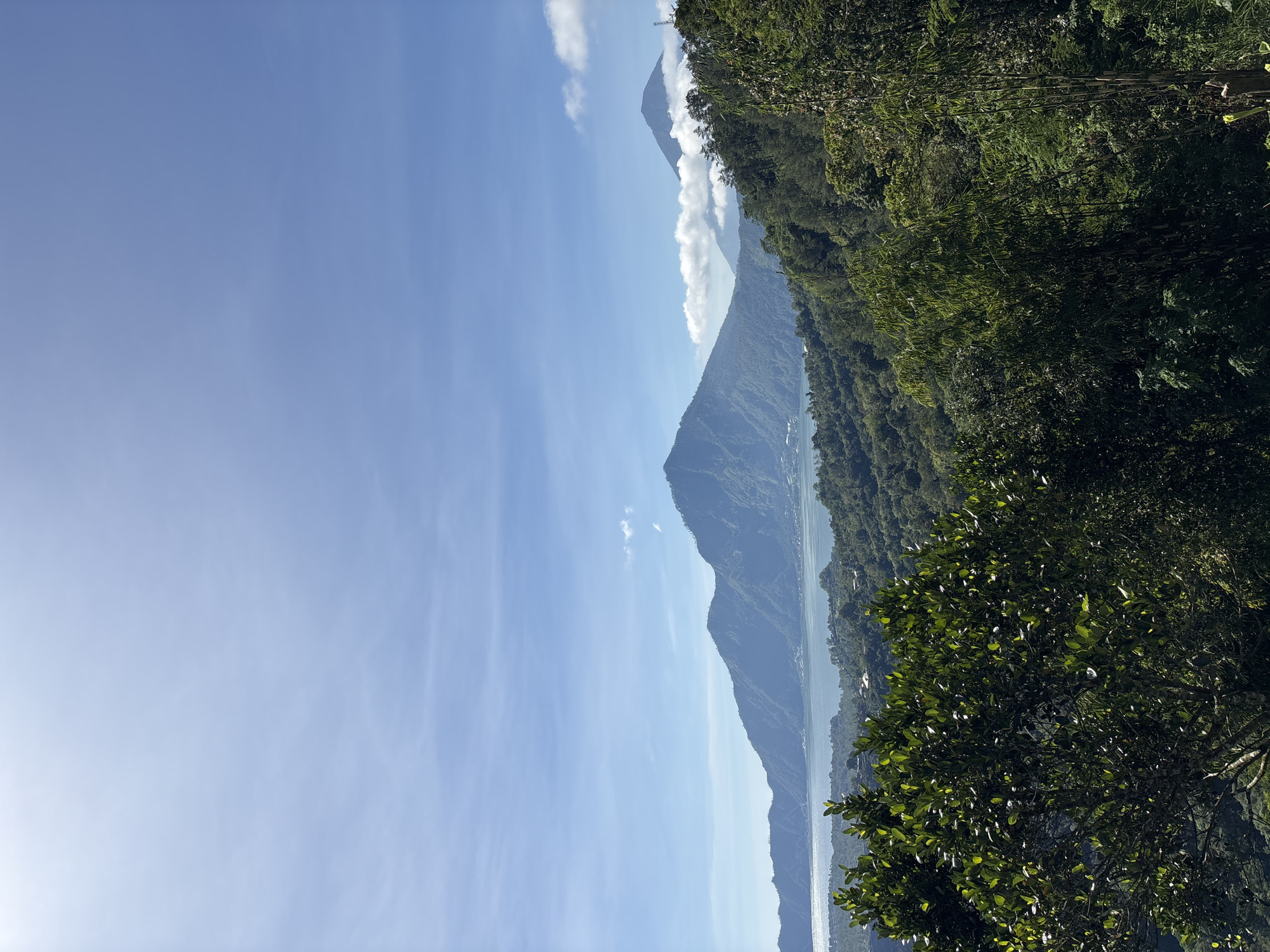 Clear skies over Kintamani's volcanic landscape captured early morning