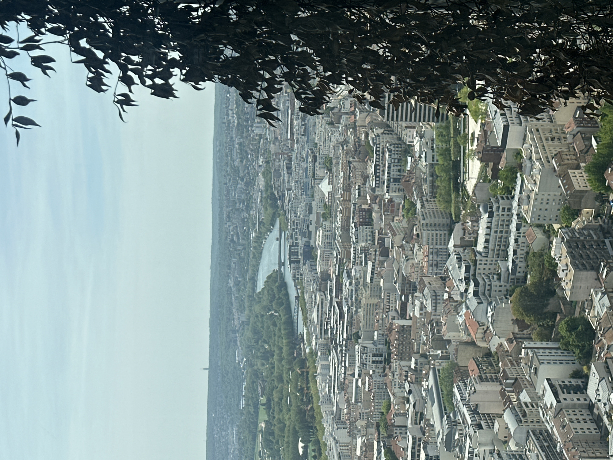 Elevated cityscape view captured from Puteaux, France