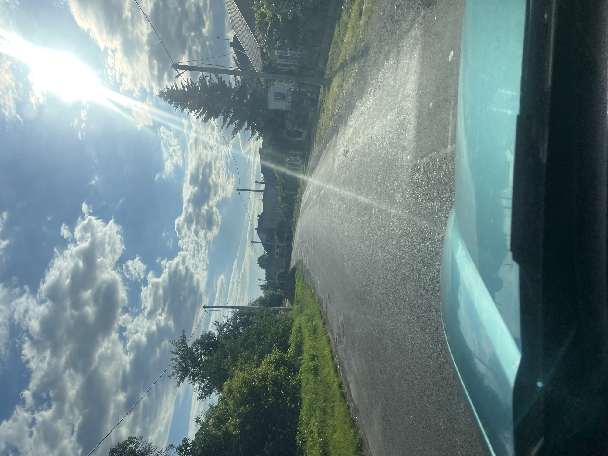 Morning drive through Tarnivtsi village documented in 12 memories
