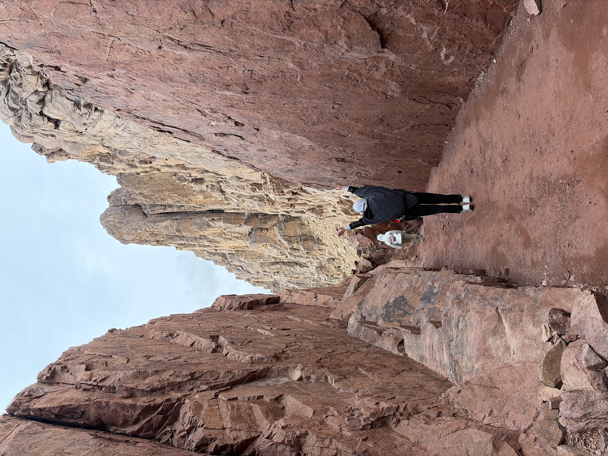 Early morning Mount Sinai pilgrimage captured by tourists