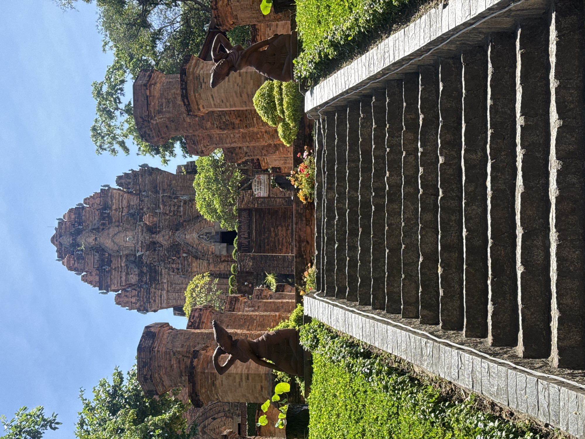 Morning view captured of Po Nagar Cham Towers in Vietnam