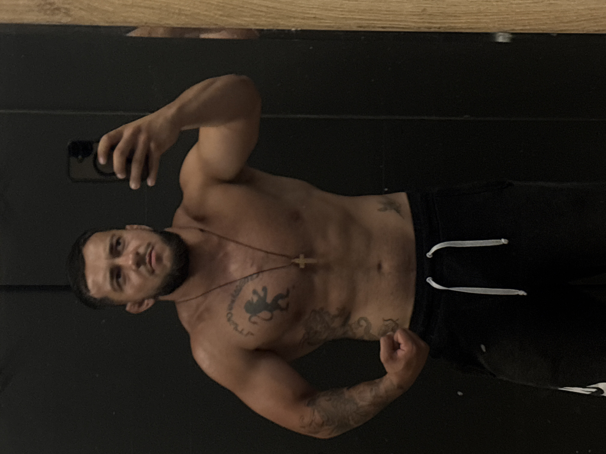 Gym selfie and golden-hour cityscape in Burgas
