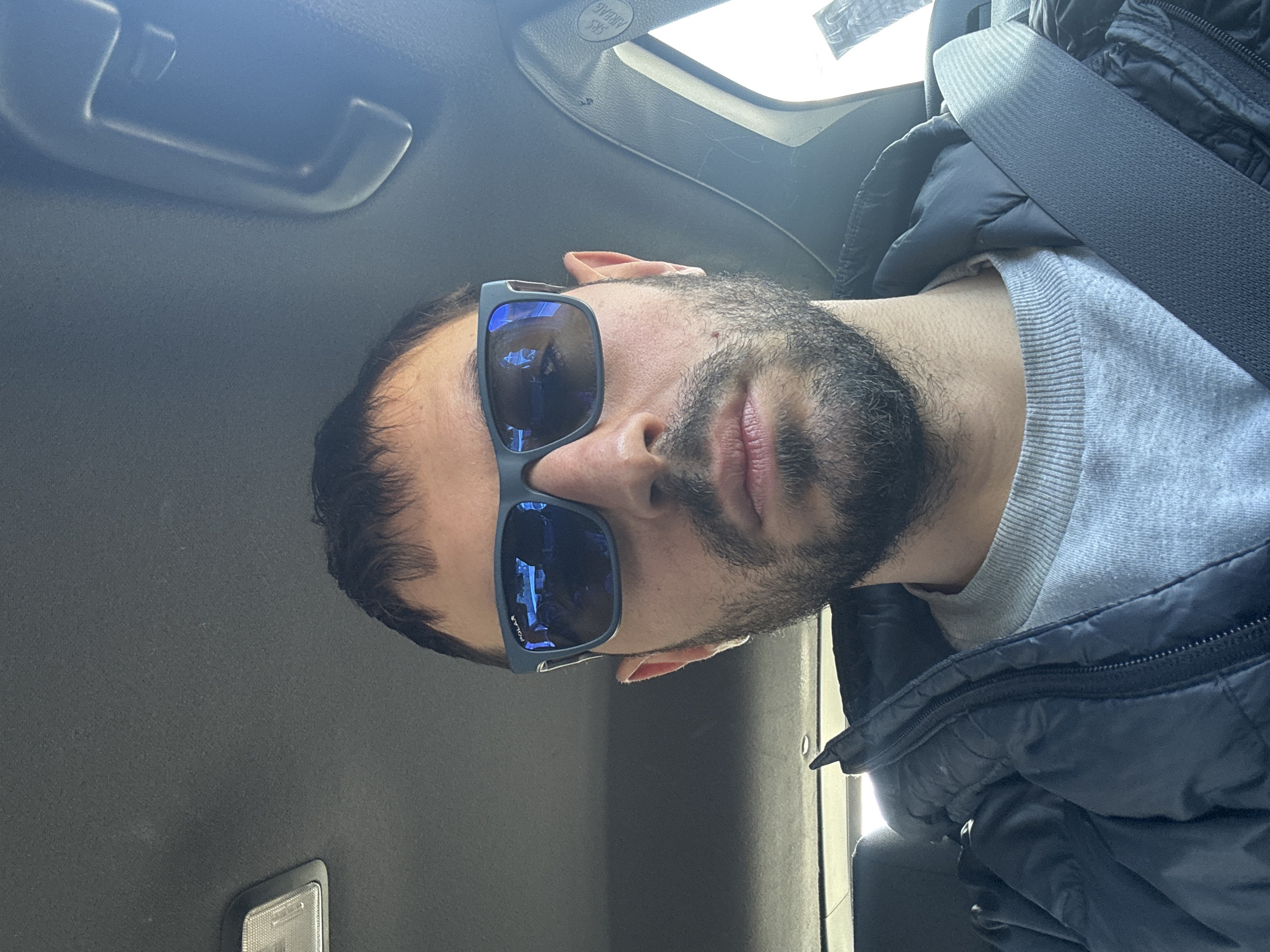 Man in sunglasses observed sitting in car in Sheffield