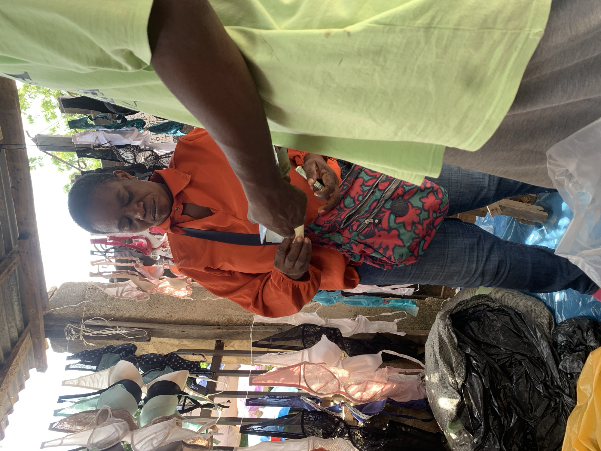 Midday street market activity in Nyanya, Nigeria
