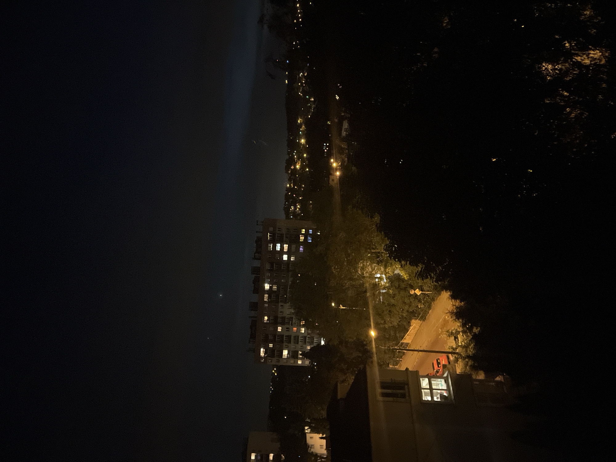 Witness Documents Hour-Long Nighttime Urban Vista From Elevated Position