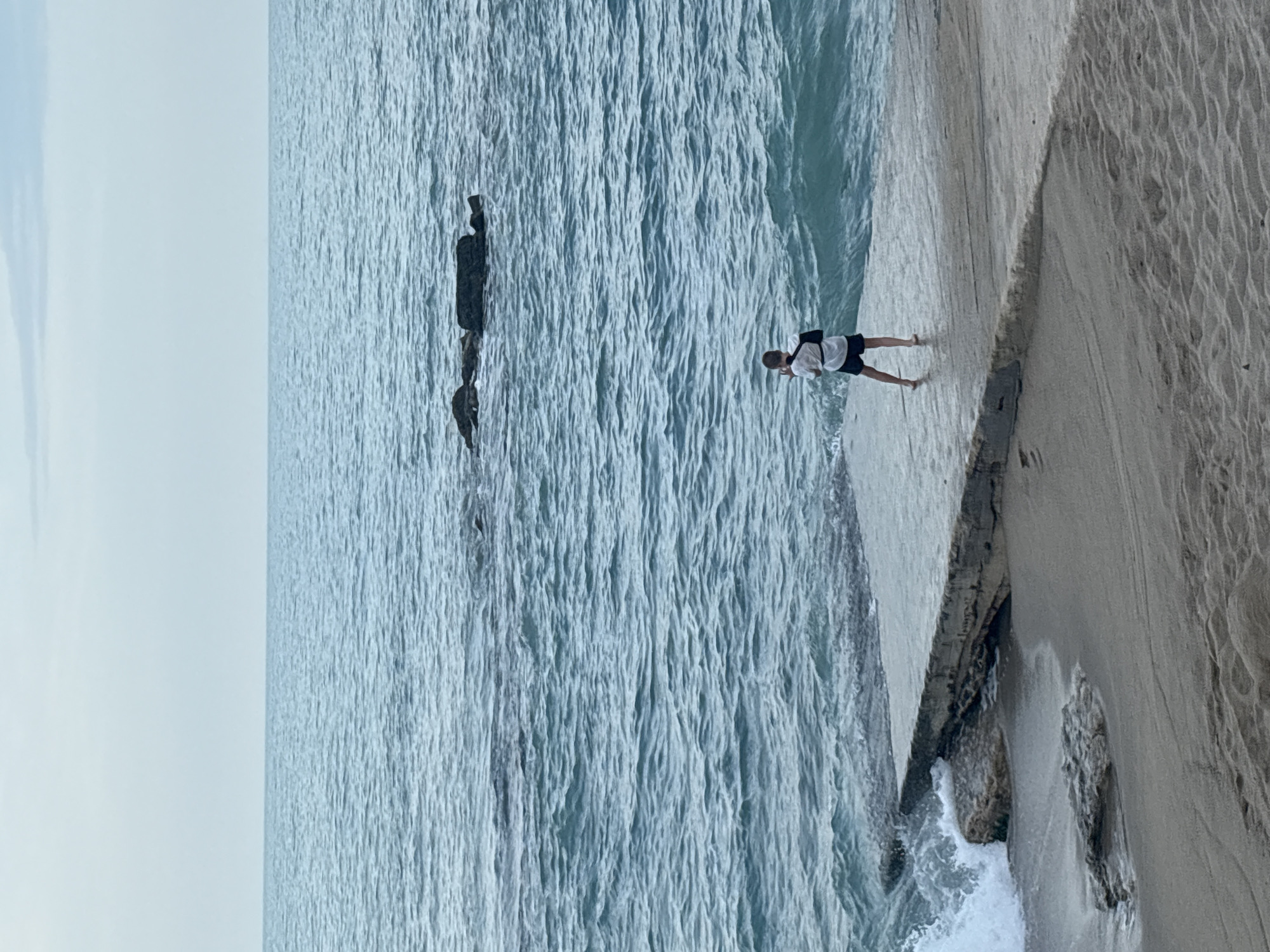 Coastal resort documented from multiple viewpoints during afternoon hours