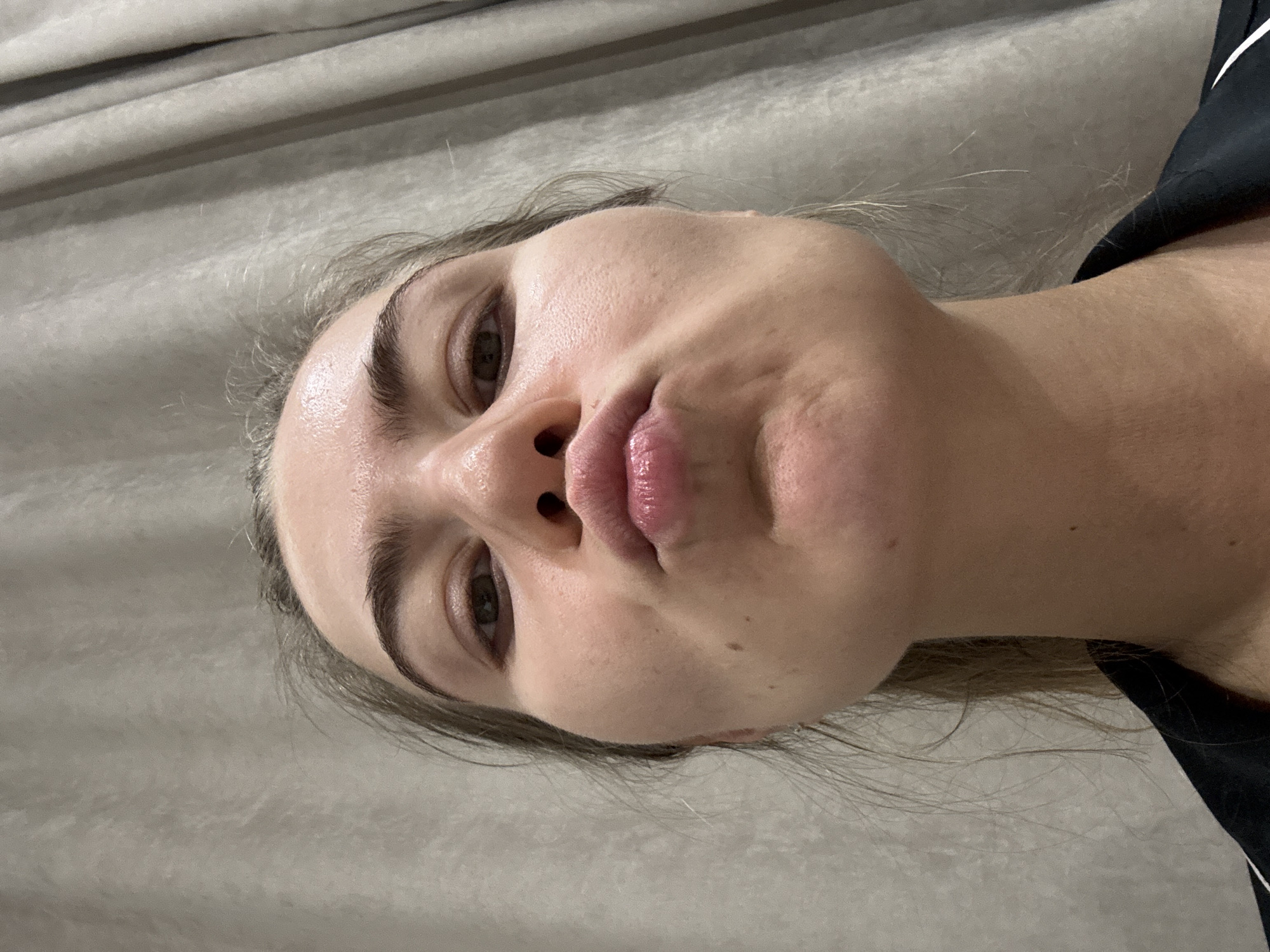 Laid-back indoor afternoon with selfies, flowers, and skincare