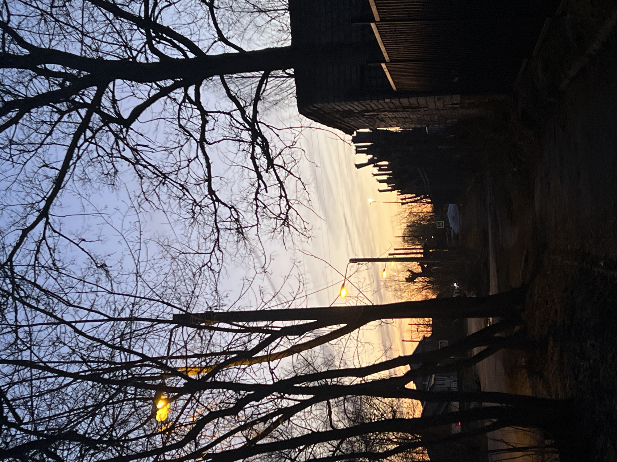 Twilight captured by witnesses in Berezniki, Russia