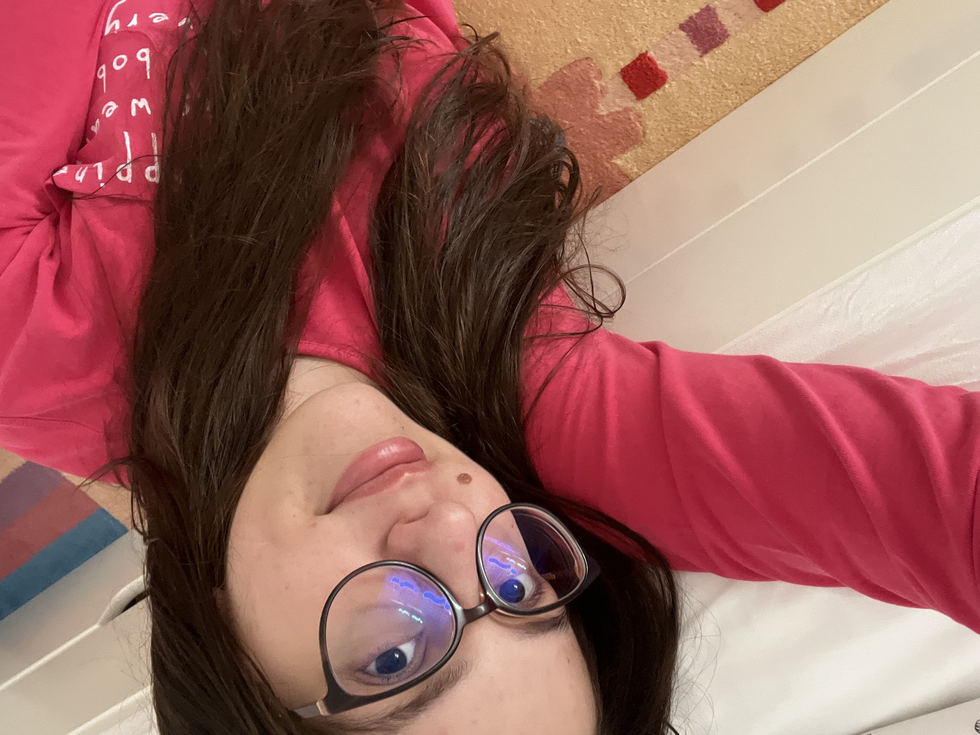 Person in pink shirt observed resting in Bulgaria