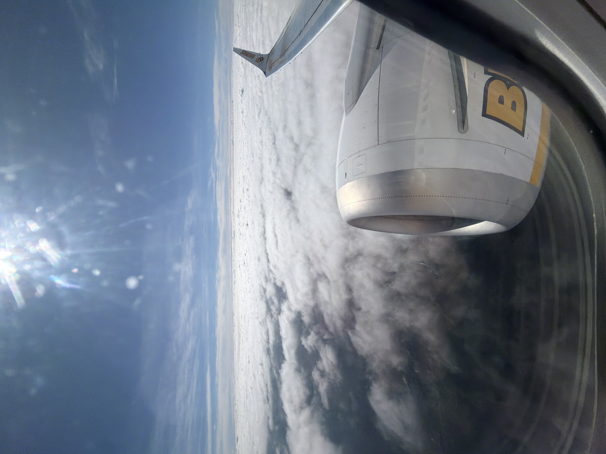 Passenger captures aerial view over Poland from aircraft window