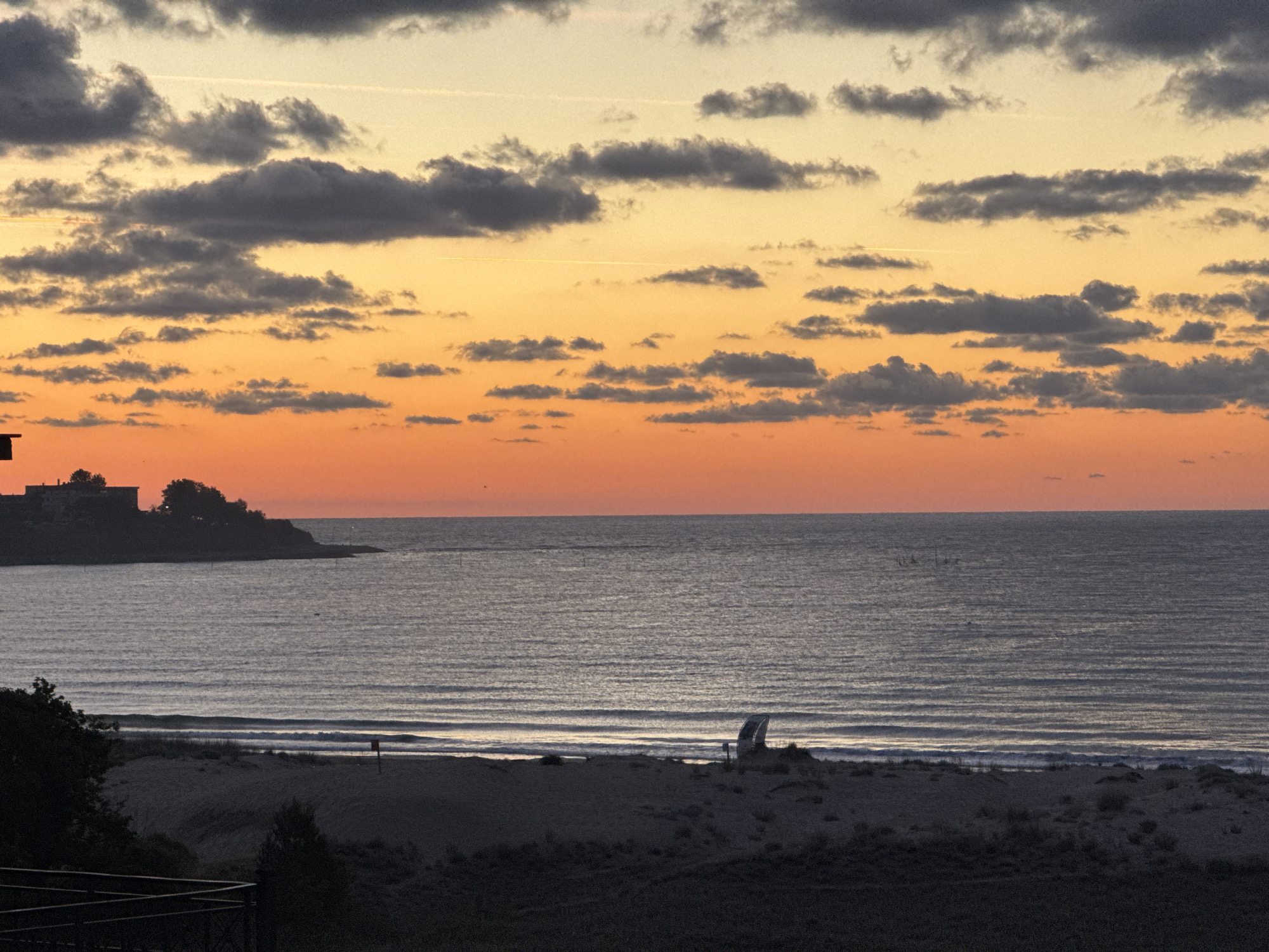 Black Sea sunset over Primorsko, Bulgaria, from multiple angles