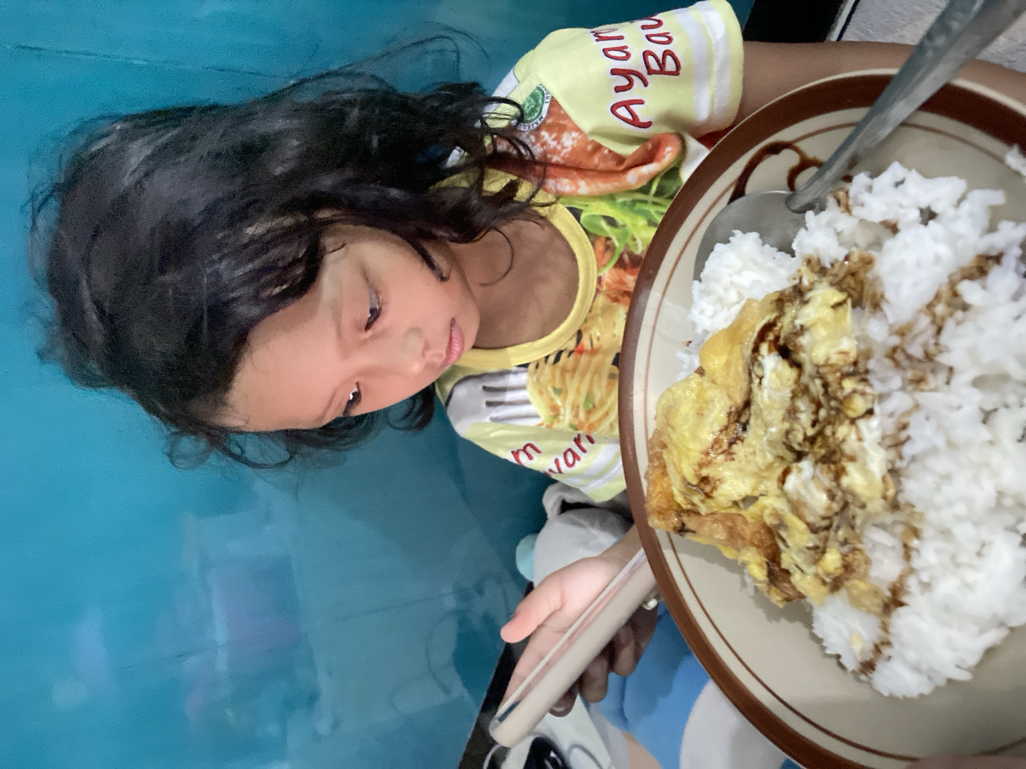 Lazy morning at home in Gelam, Indonesia