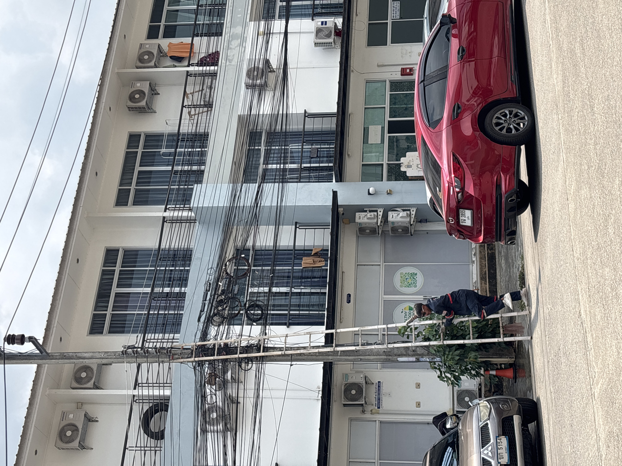 Morning drive through Si Sunthon captures plumeria flowers, street scenes