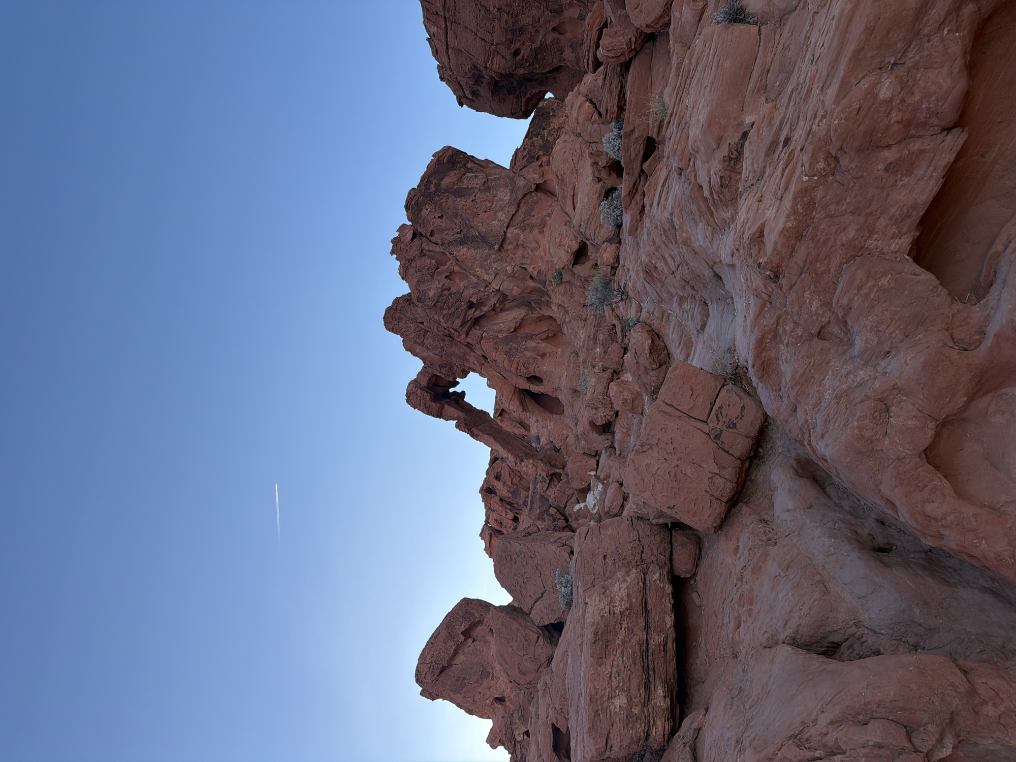 Nighttime photography captures Valley of Fire's red rock formations