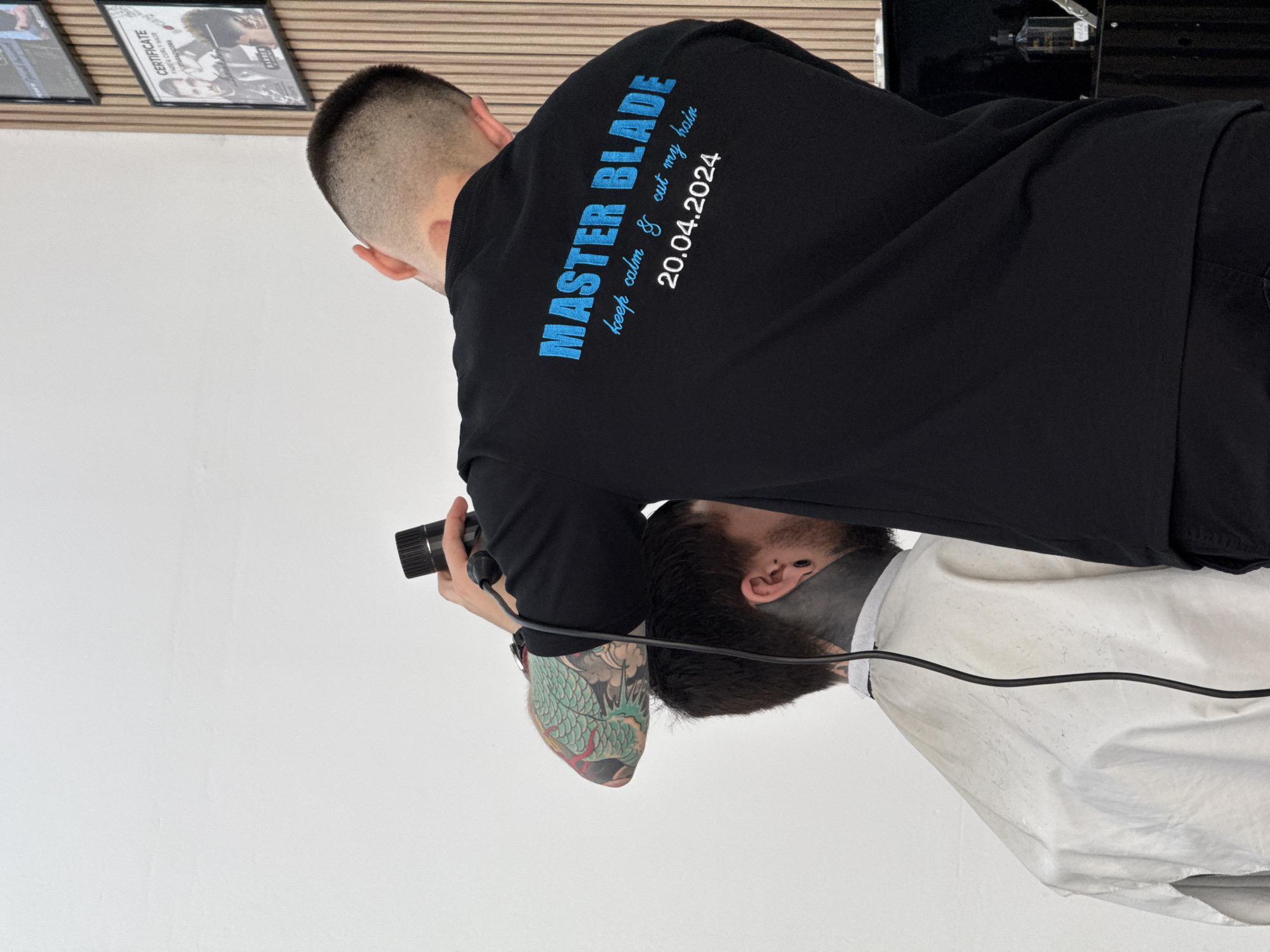 Morning barbershop services documented across Sofia establishment