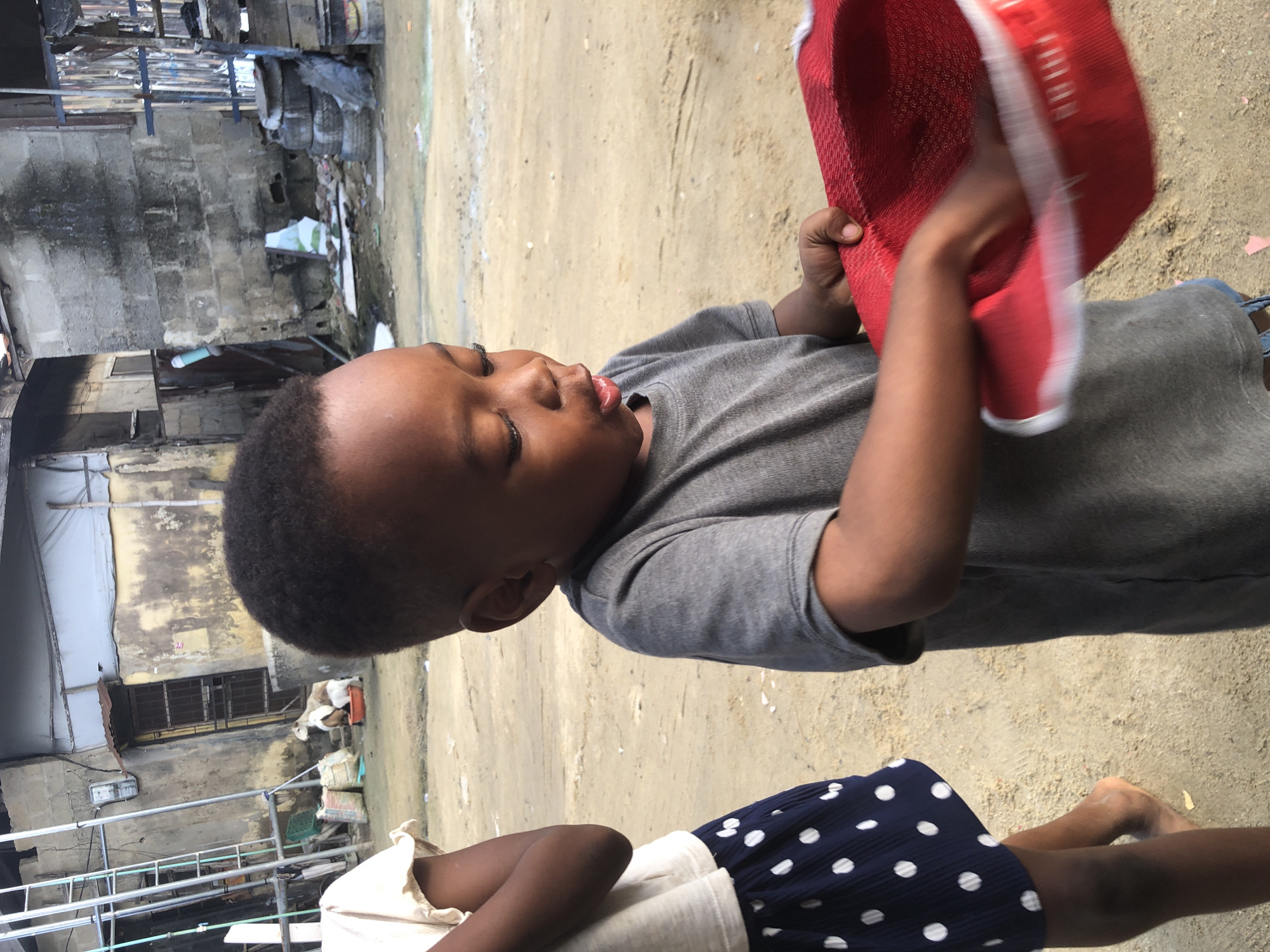 Kids and street life in a residential Ado neighborhood