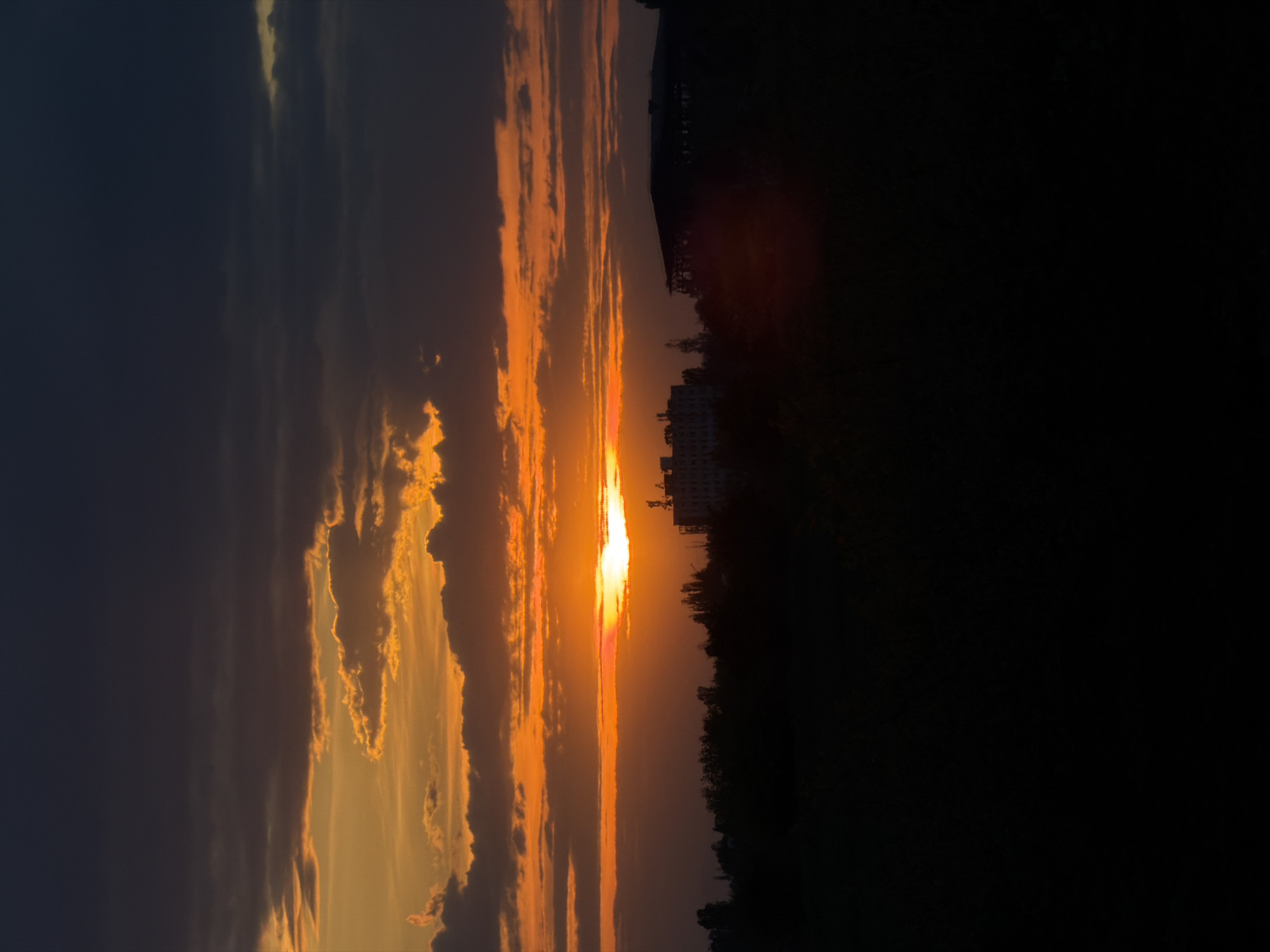 Driver documents sunset through car windows in Yana, Bulgaria