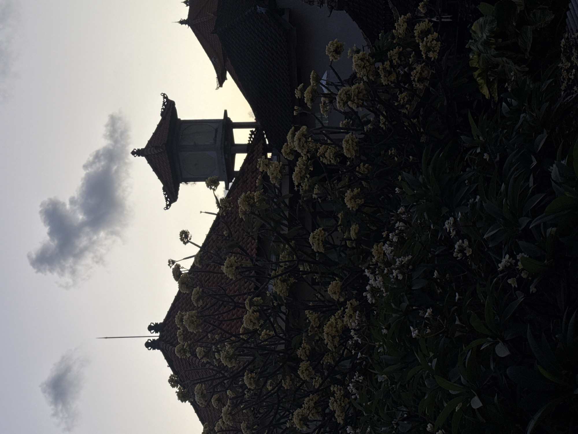 Kuta evening: temple views, a poolside stop, and flower market stalls