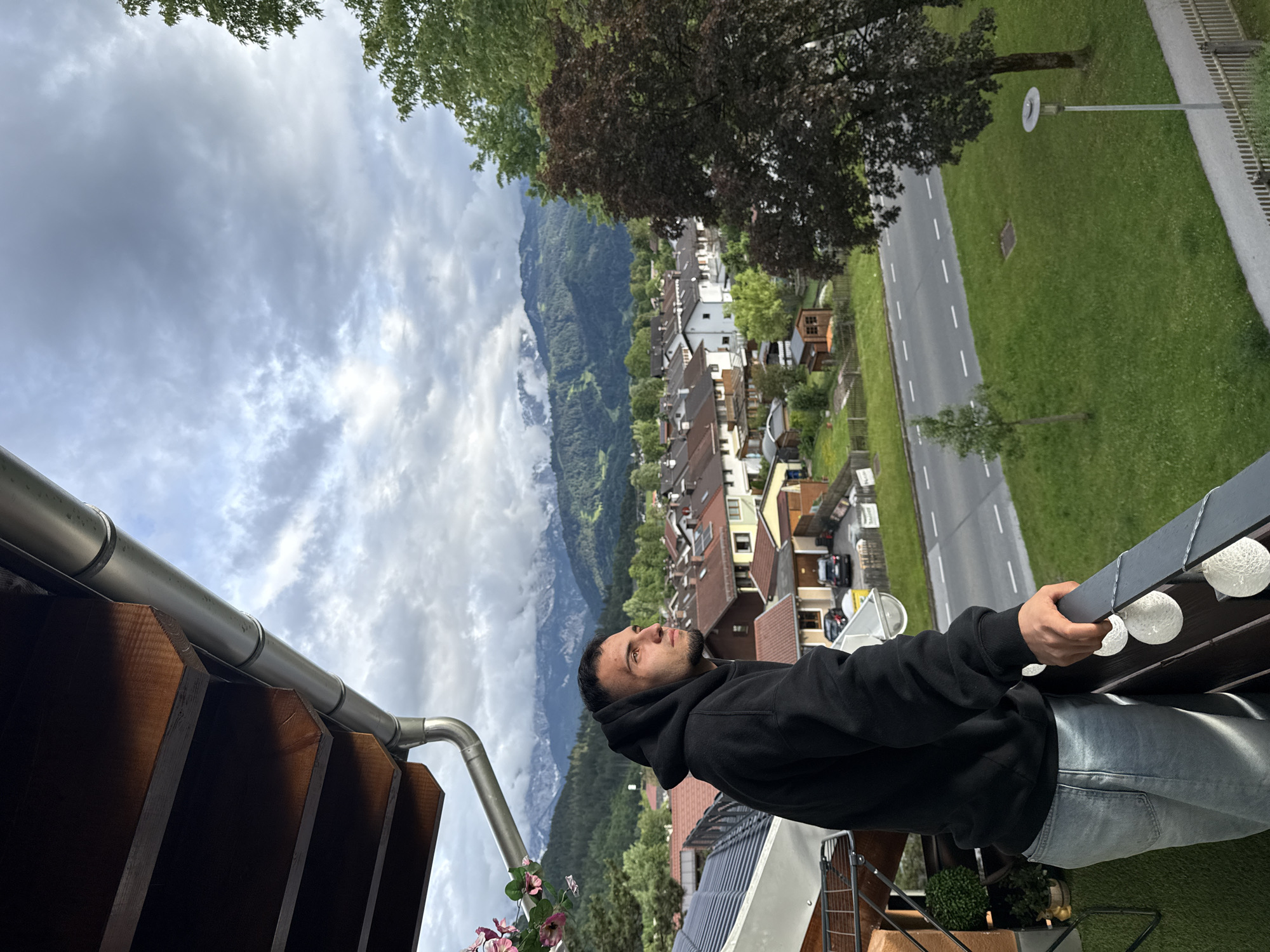 Young man documents Alpine visit in Garmisch-Partenkirchen