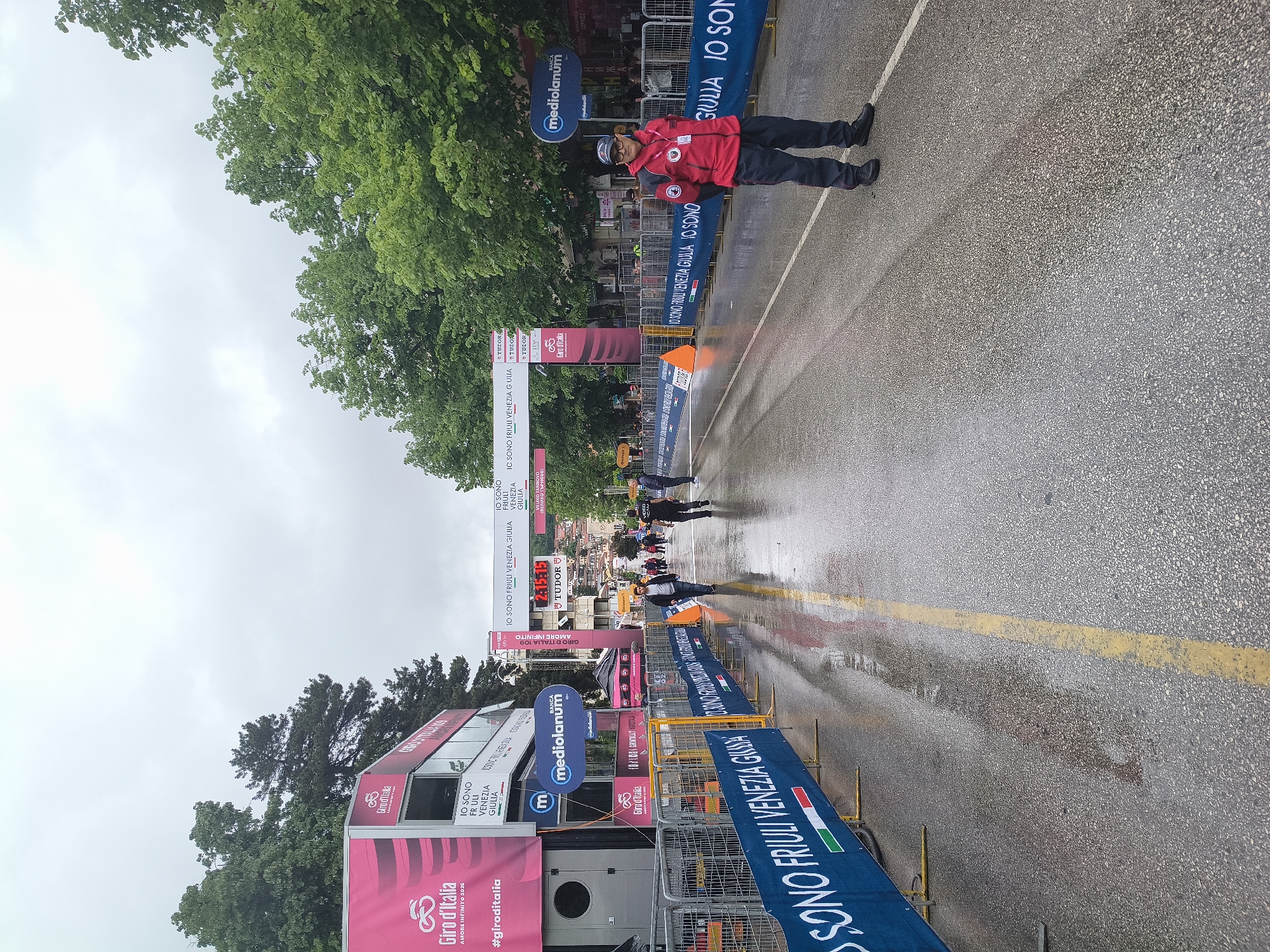 Giro d'Italia cycling event held in rainy Veliko Tarnovo