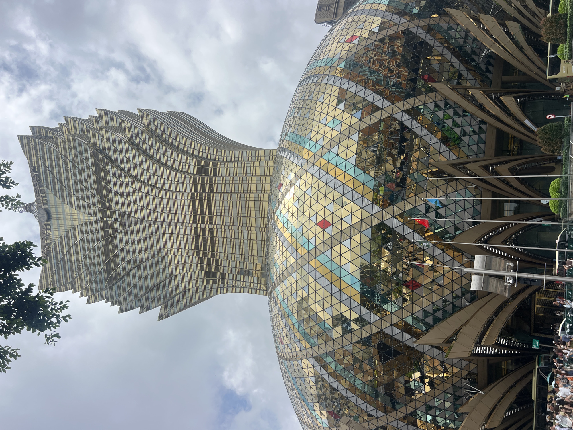 Macau's iconic casino and hotel buildings captured in early morning