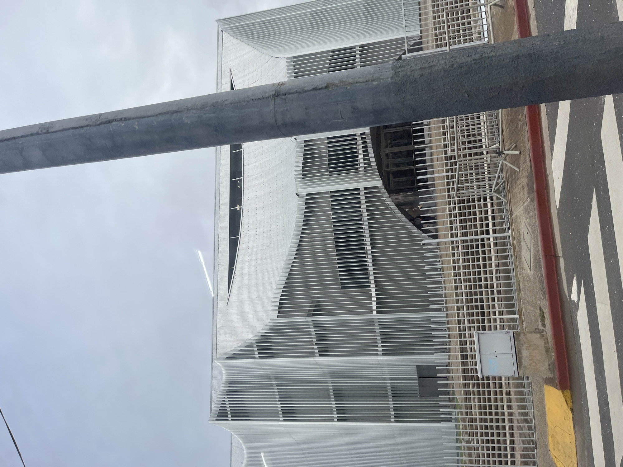 Modern curved building documented in Cordoba, Argentina