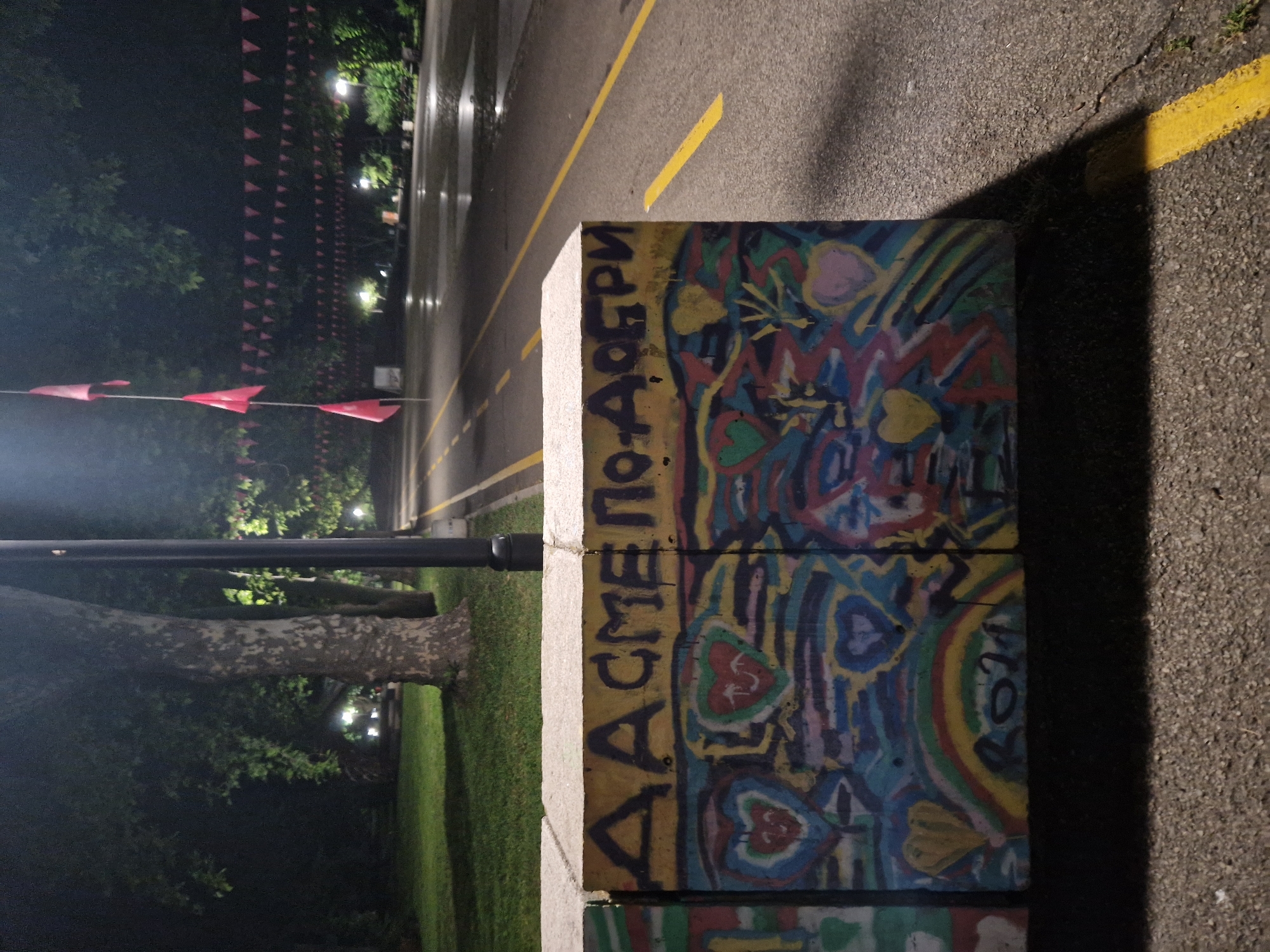 Evening amusement park visit documented with illuminated rides, gathering