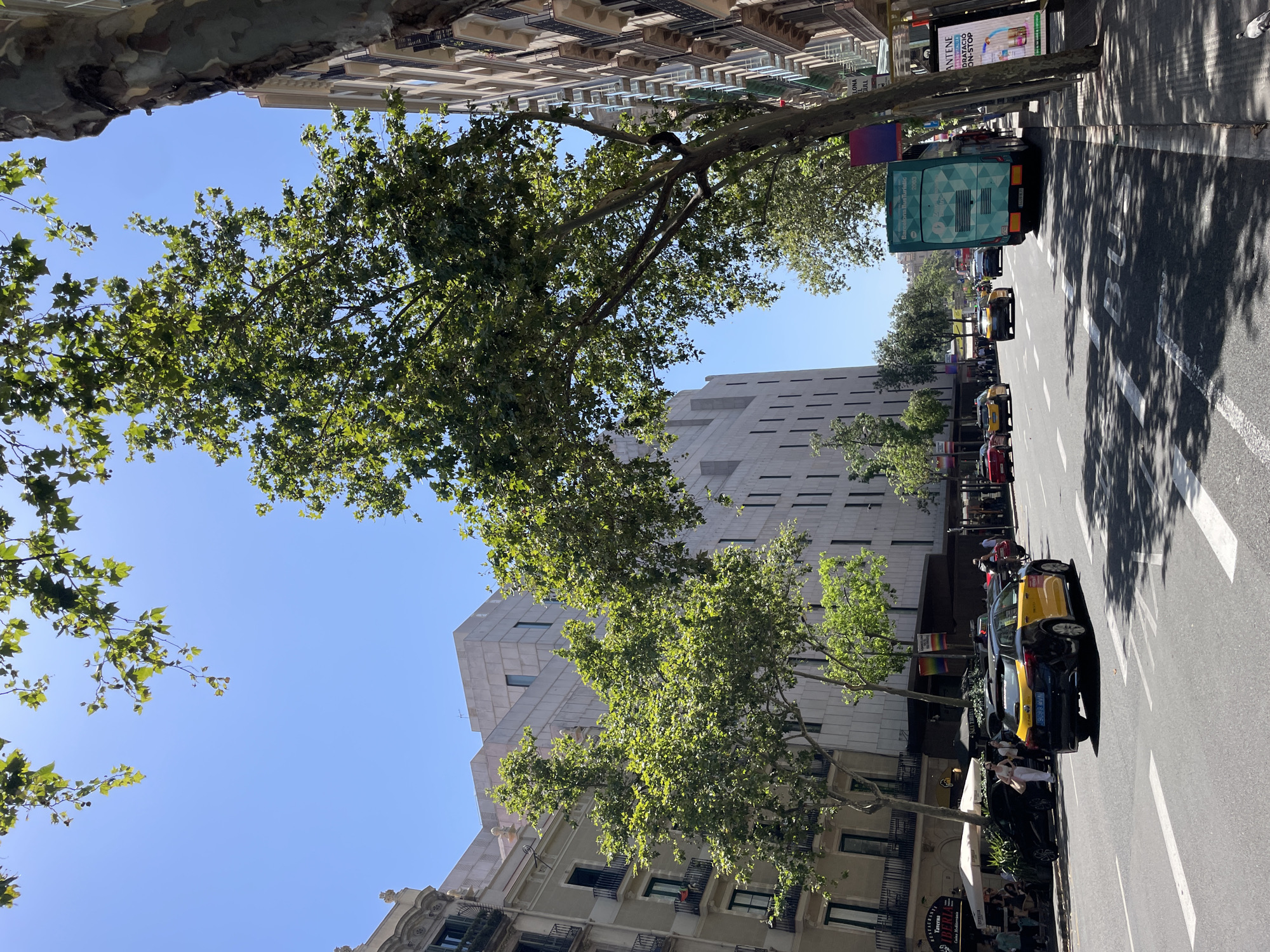 Sunny afternoon touring Barcelona's streets, cafés, and a live event