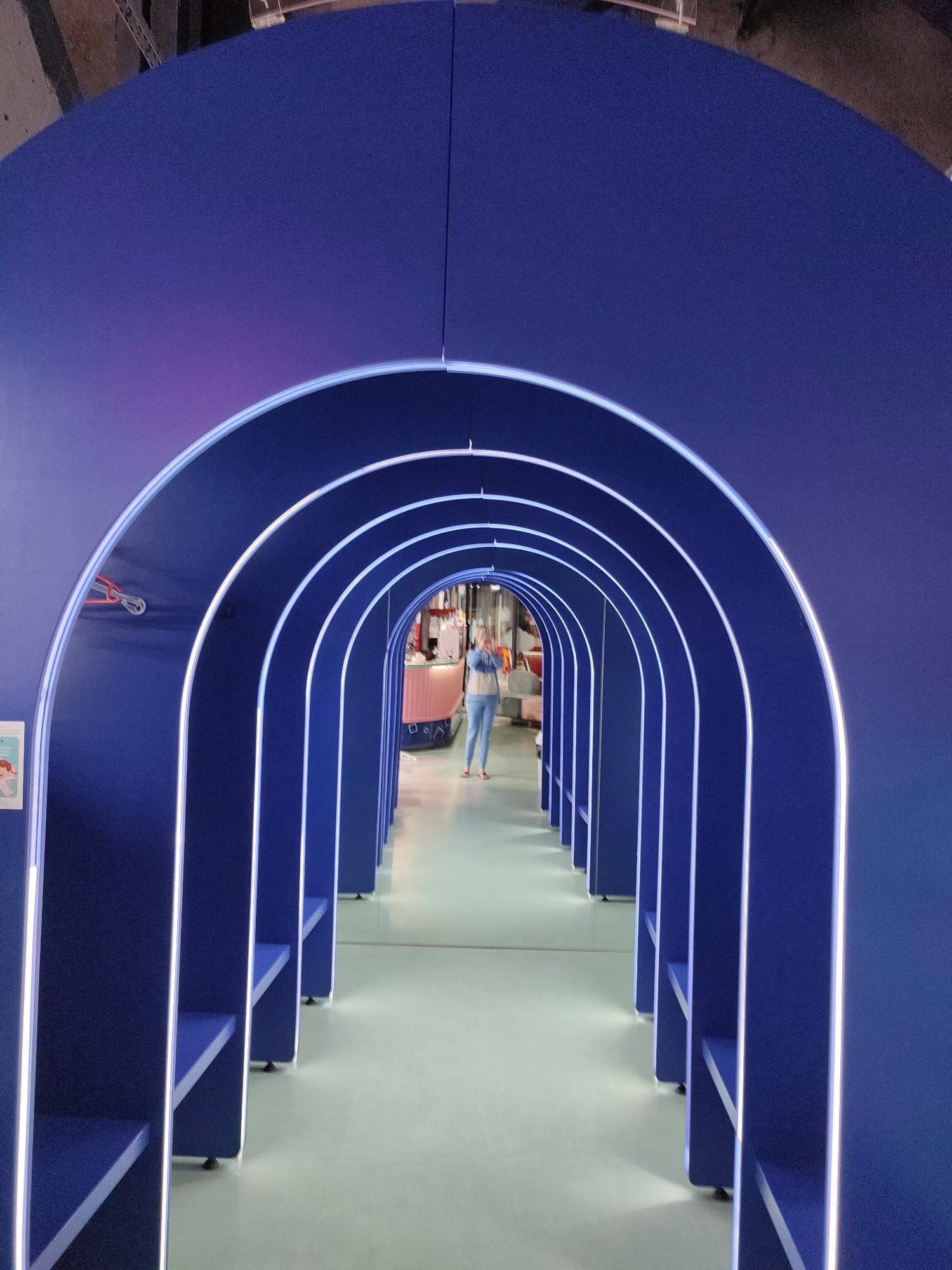 Inside a colorful kids' play center in Homyel, Belarus