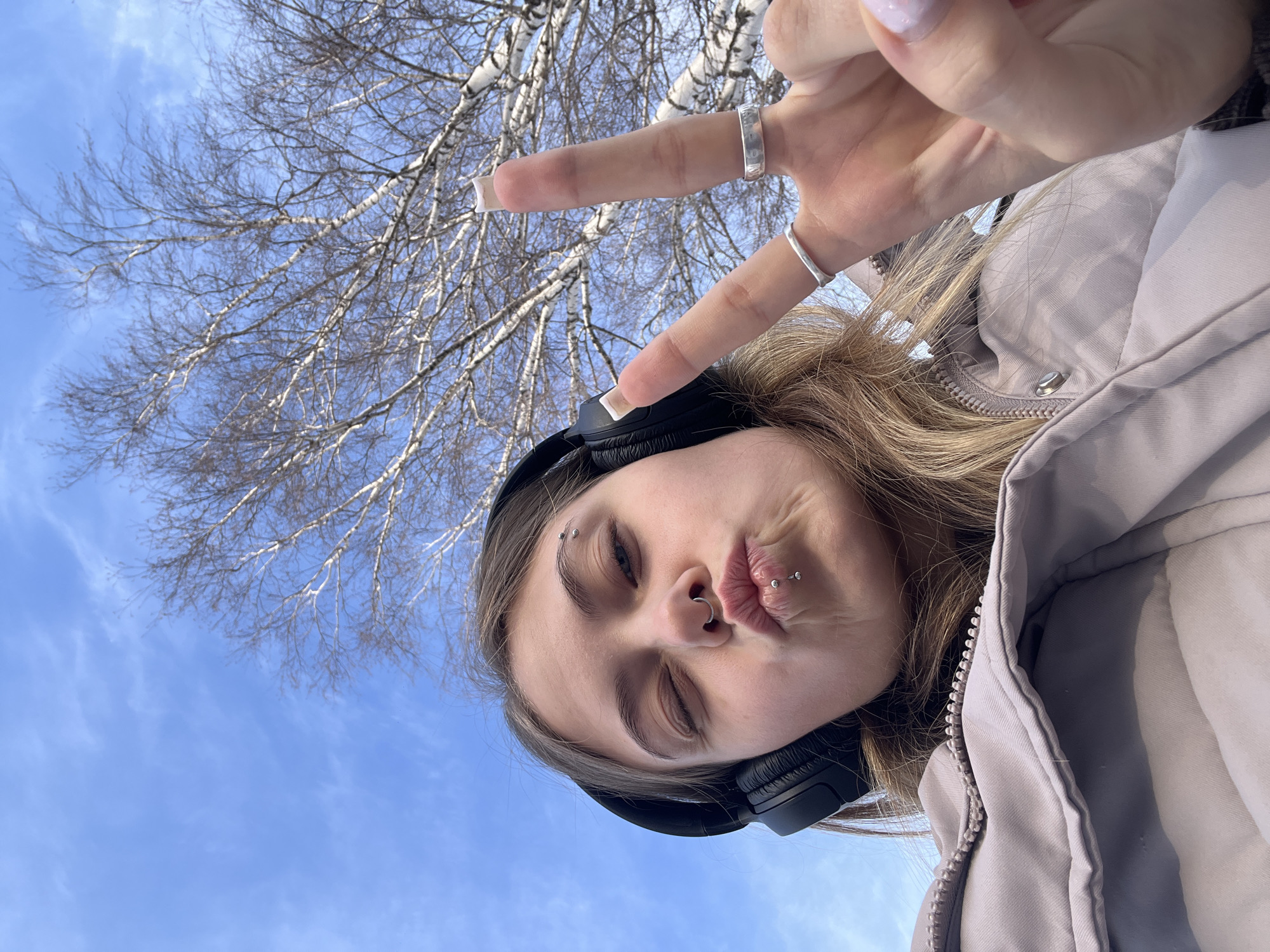 Spring selfies captured in Фоки, Russia