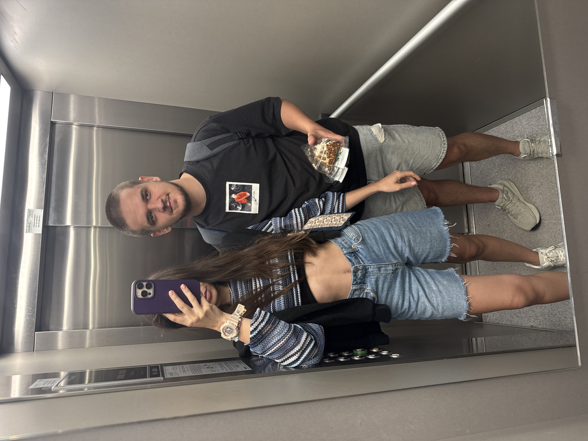 Woman takes mirror selfies in Plovdiv indoor setting