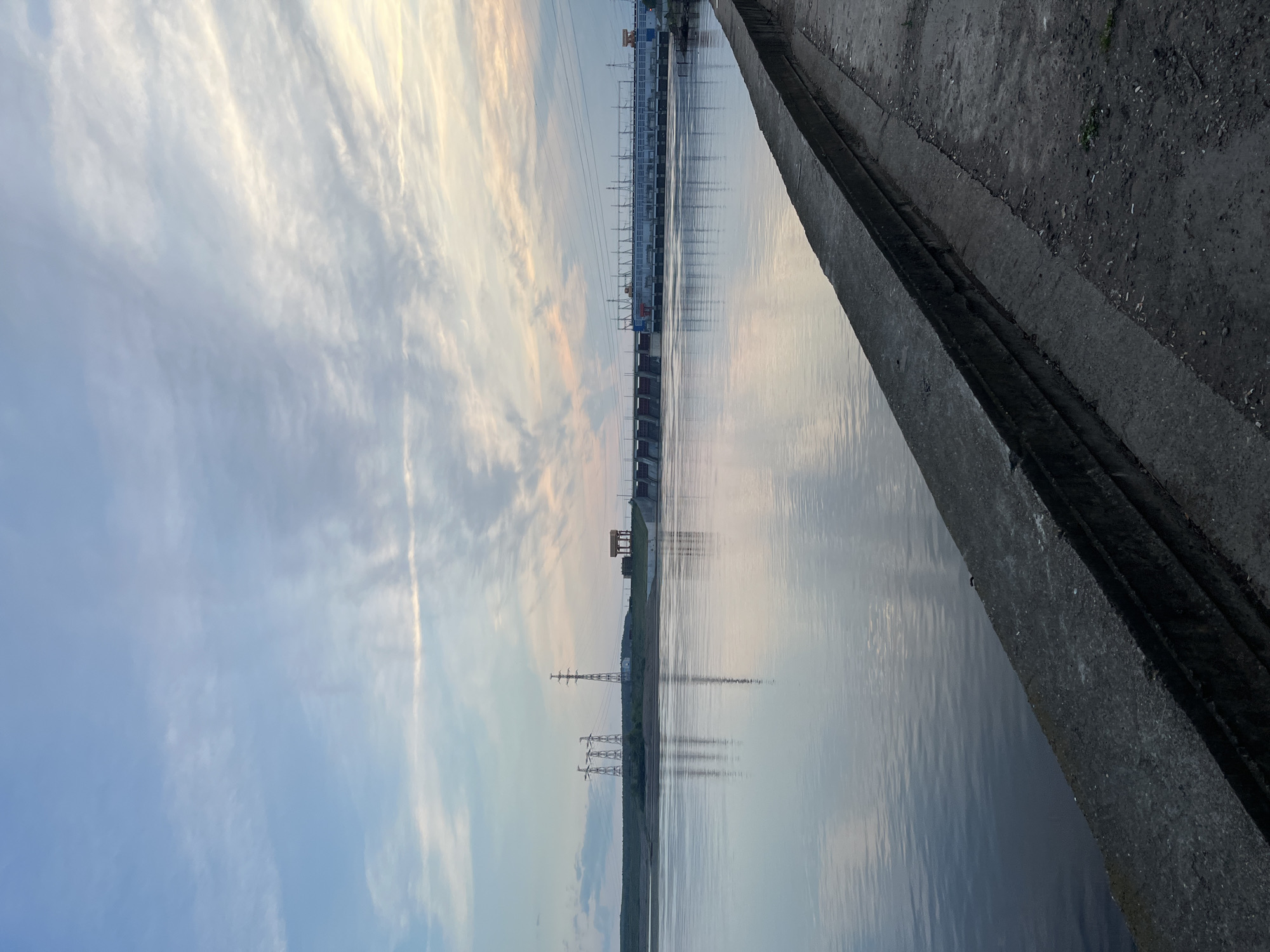 Quiet dawn scenes documented near Chaikovsky, Russia waterfront