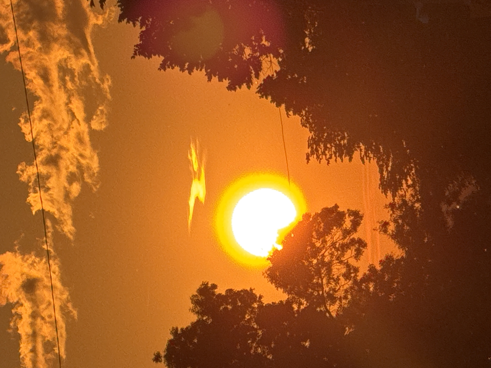 Golden hour sunset documented across Sofia streets