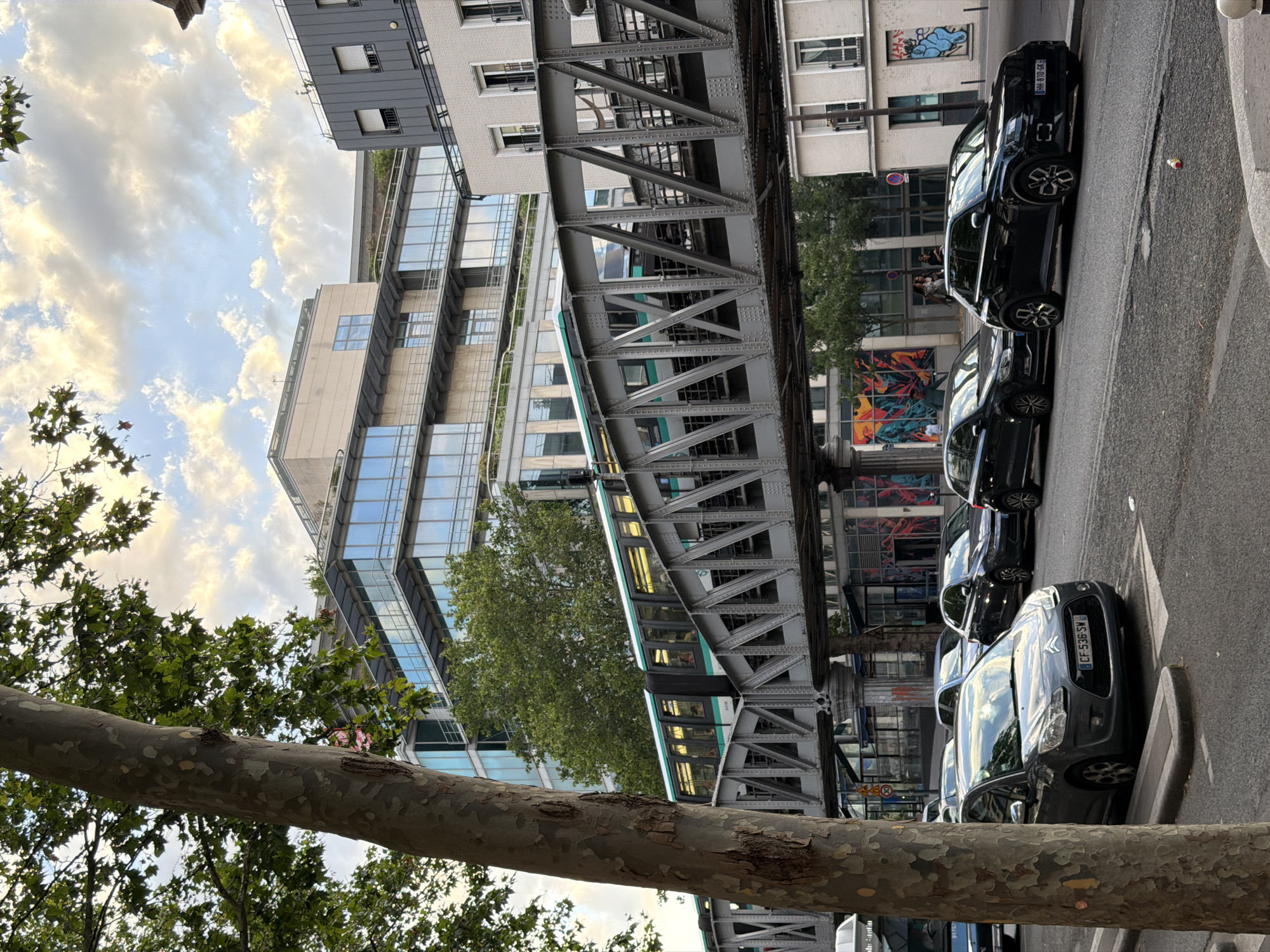 Evening street-level tour through Paris's urban fabric
