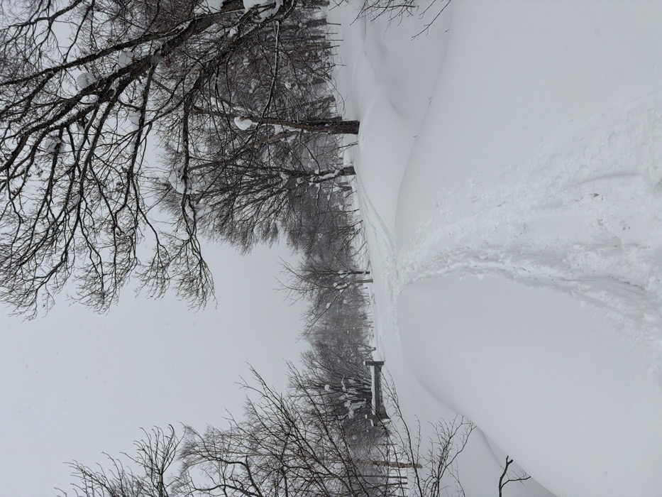 Heavy snowfall documented in Niseko, Japan with deep drifts