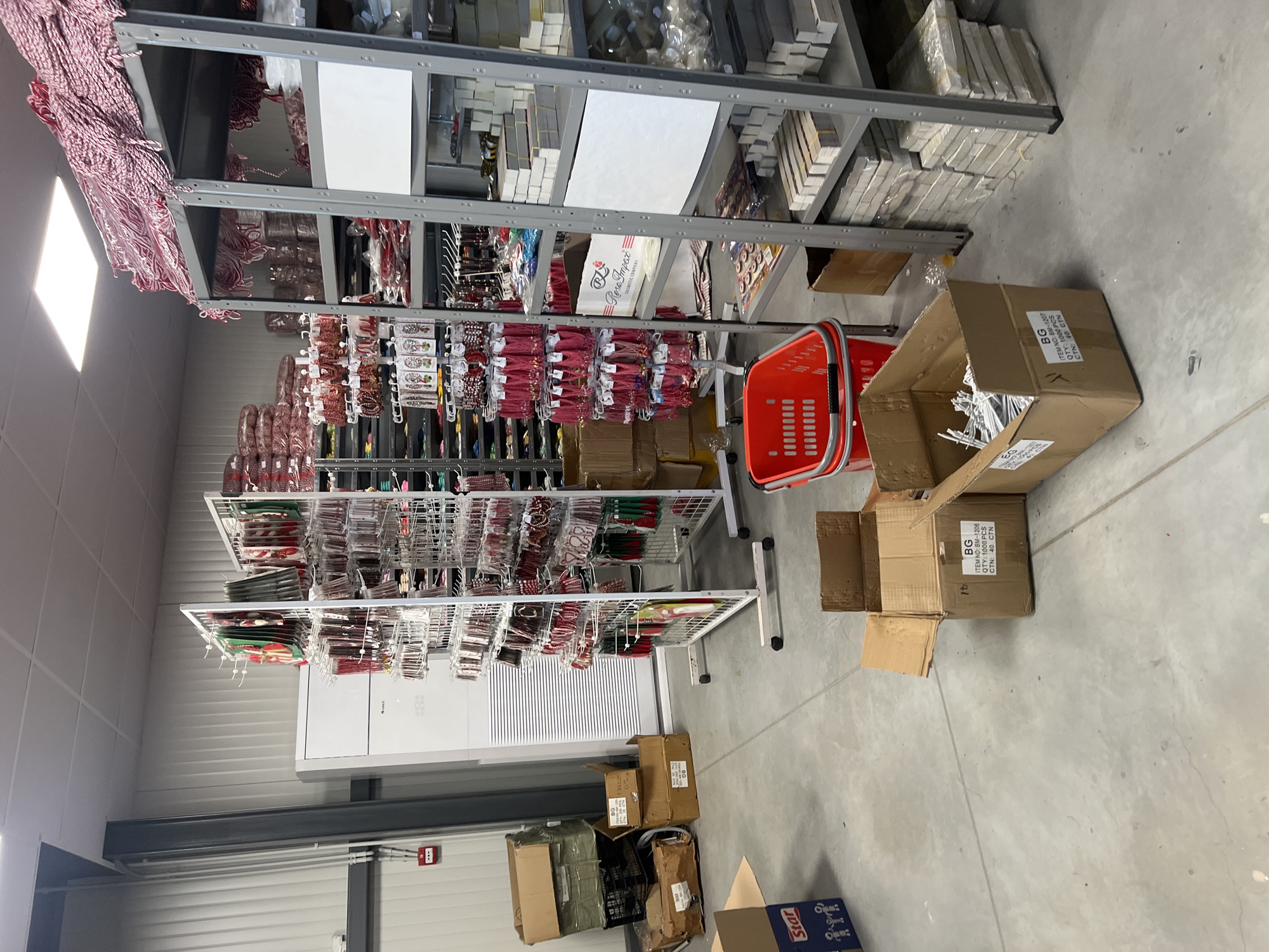 Craft supply warehouse documented in Burgas, Bulgaria morning hours