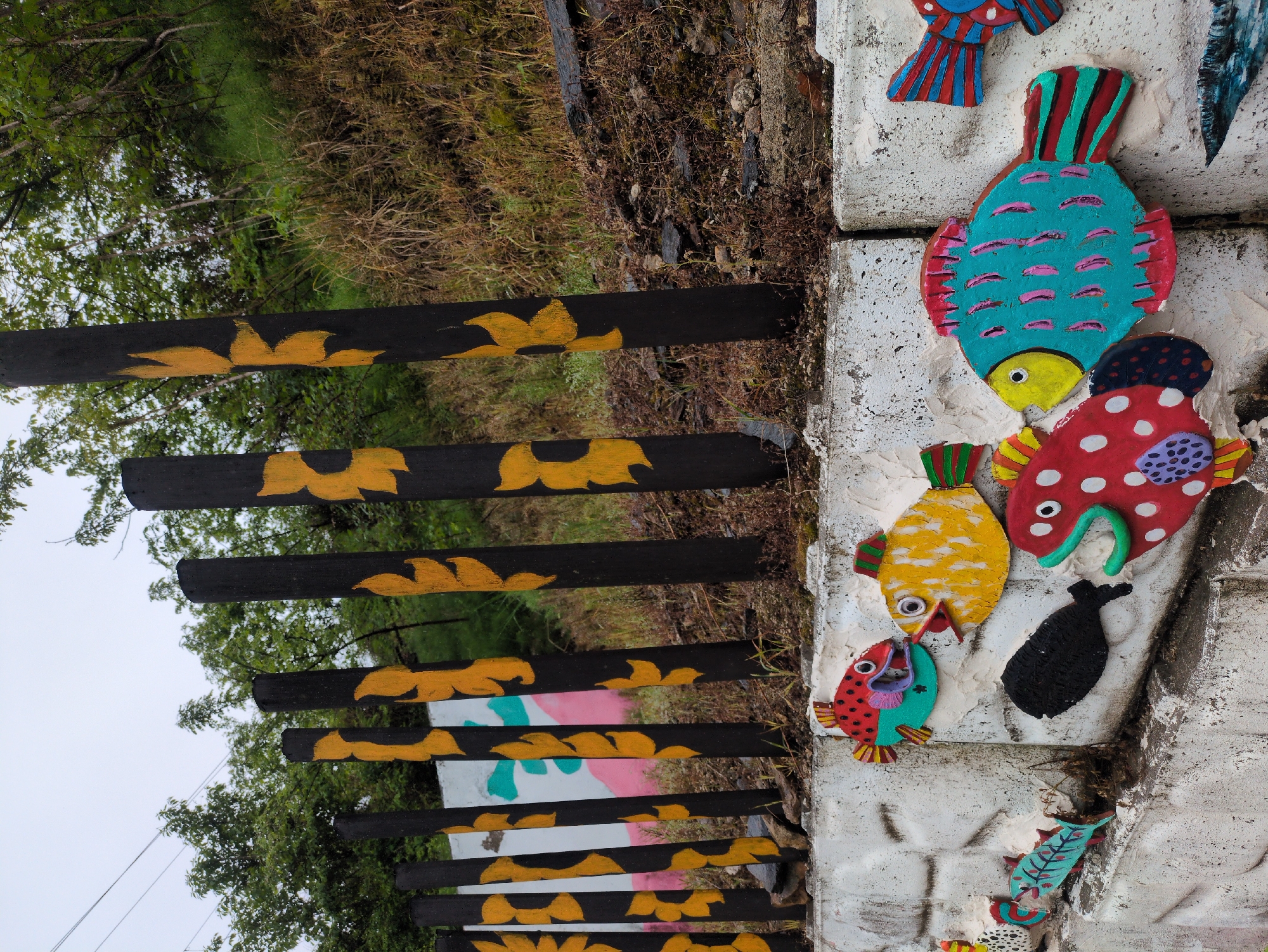 Rural South Korean villages showcase colorful street art displays