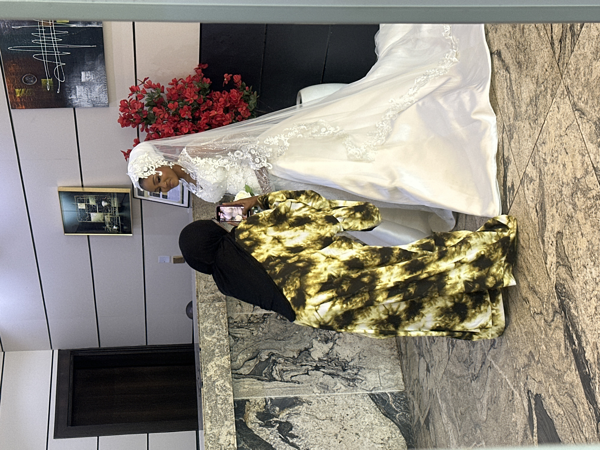 Wedding celebrations at an Abuja hotel, bridal party in full swing