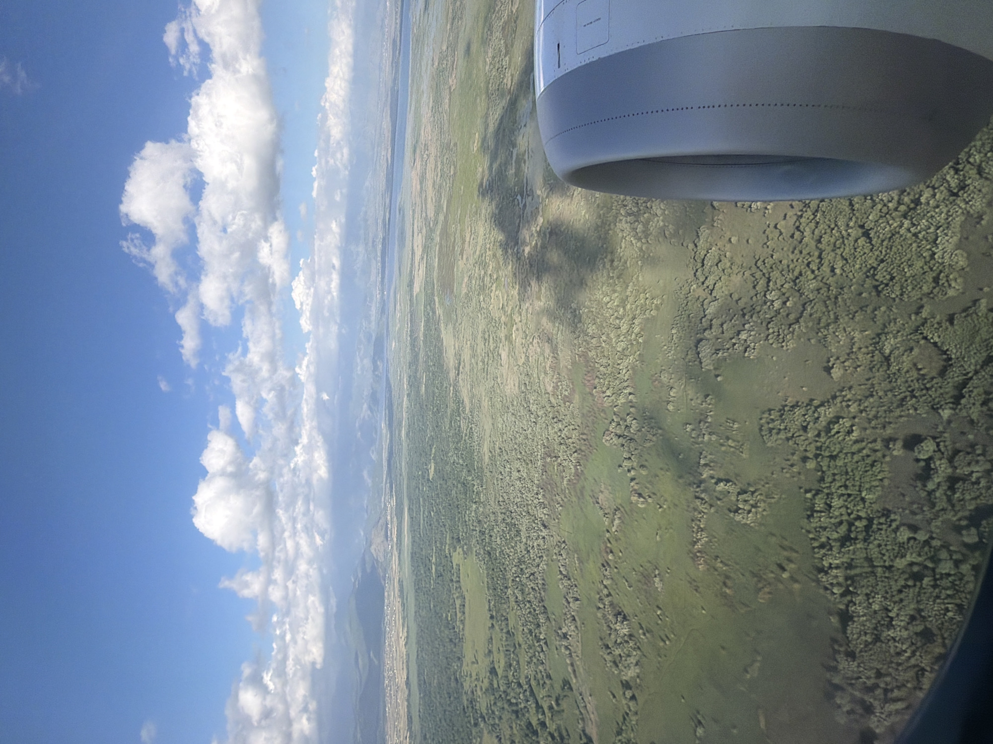 Aerial view captures green landscape near Gostilj, Montenegro