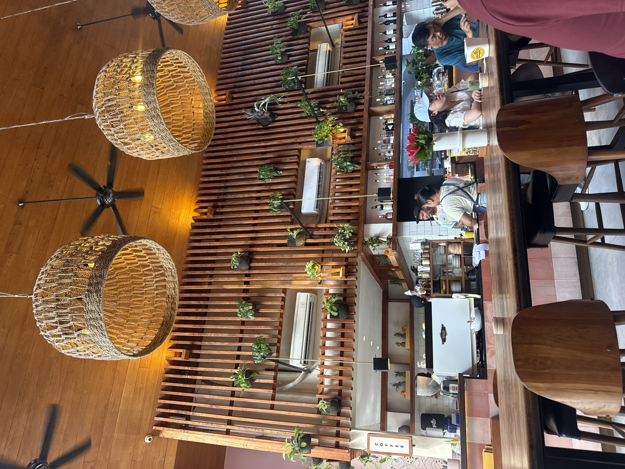 Restaurant interior documented in Ubud District, Indonesia