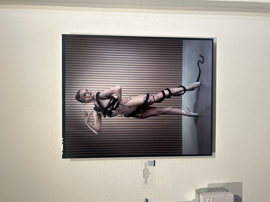 Late-night art gallery exhibition showcases diverse artworks in Los Angeles