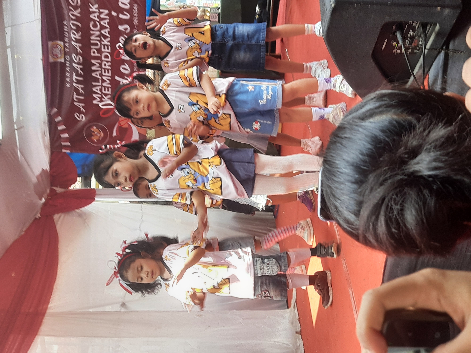 Indonesian Independence Night celebration with traditional dance performances in Bandung