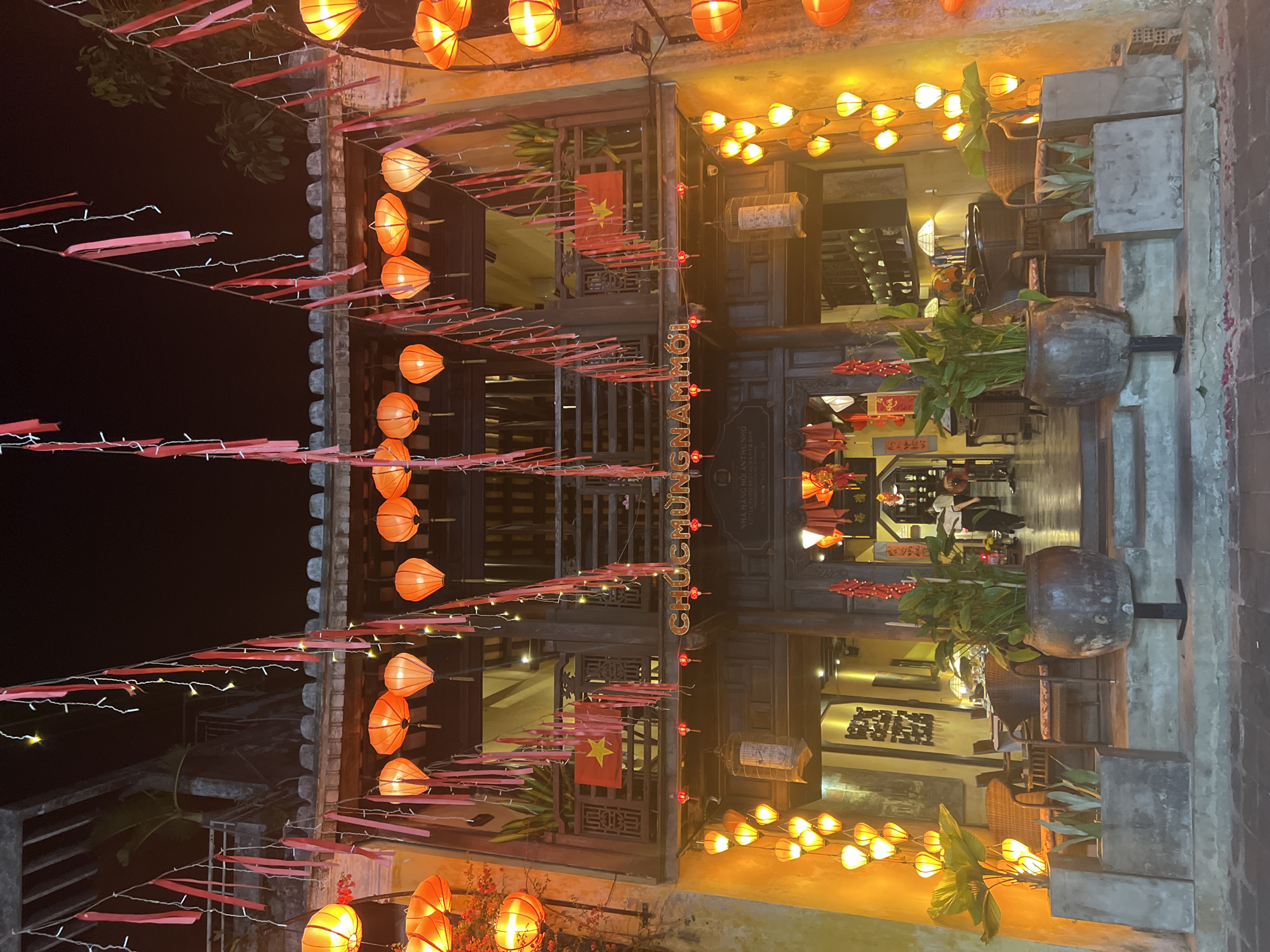 Hội An Ancient Town lit up for a busy festival night